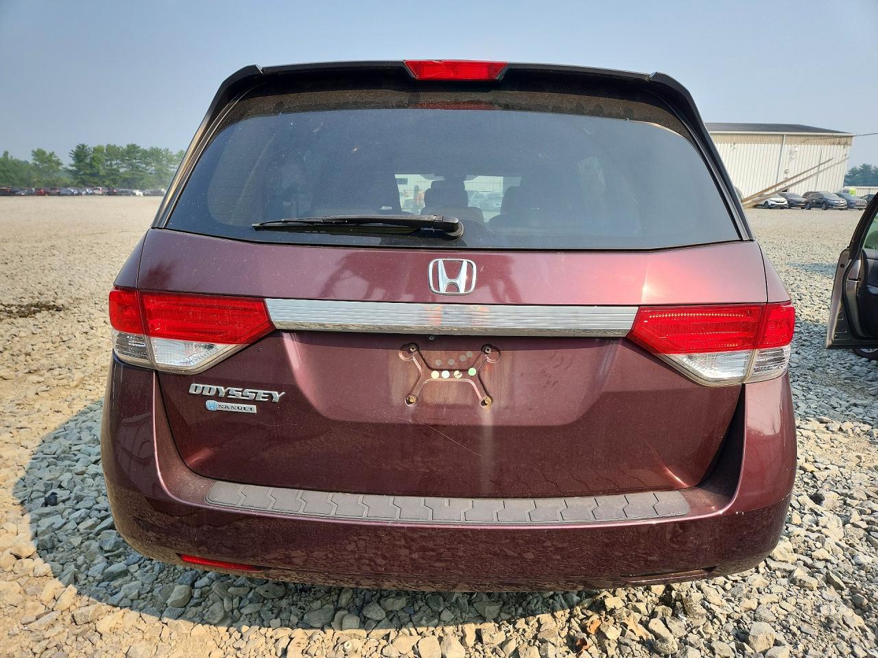 2014 Honda Odyssey Exl Burgundy vin: 5FNRL5H60EB049972