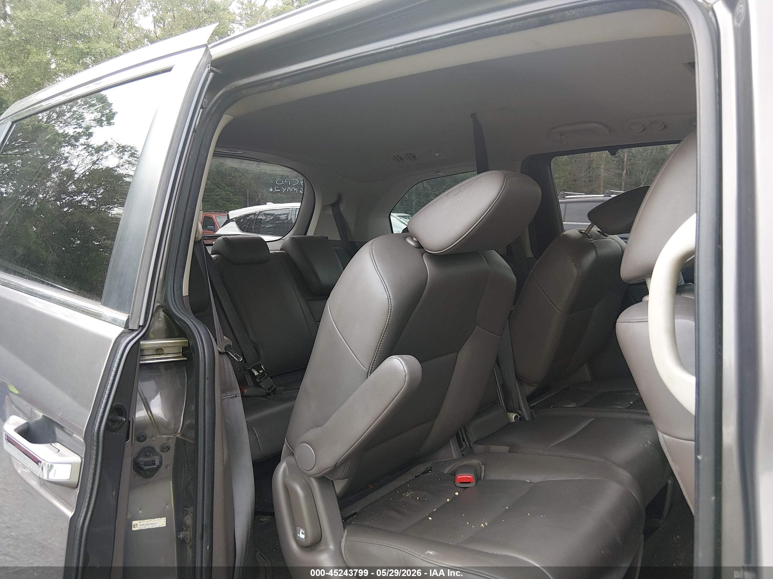 2014 Honda Odyssey Ex-l Gray vin: 5FNRL5H60EB052371