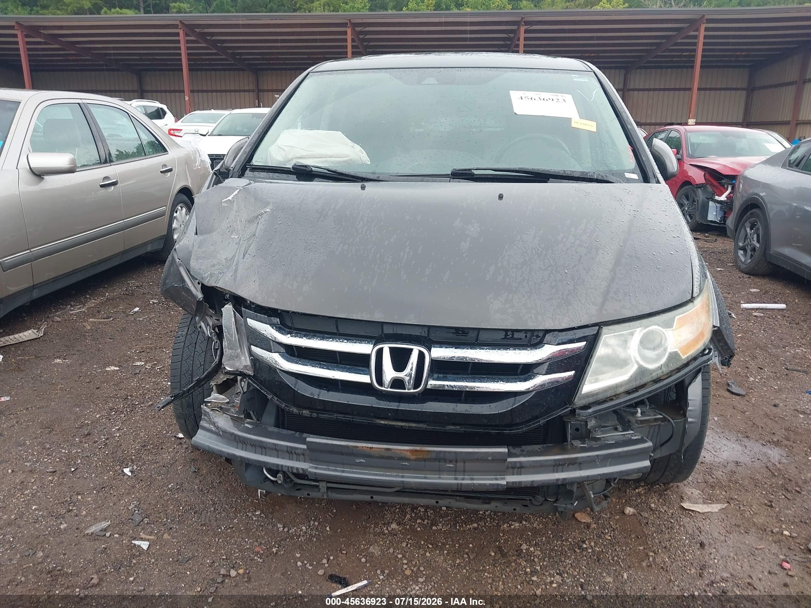 2014 Honda Odyssey Ex-l Gray vin: 5FNRL5H60EB065928