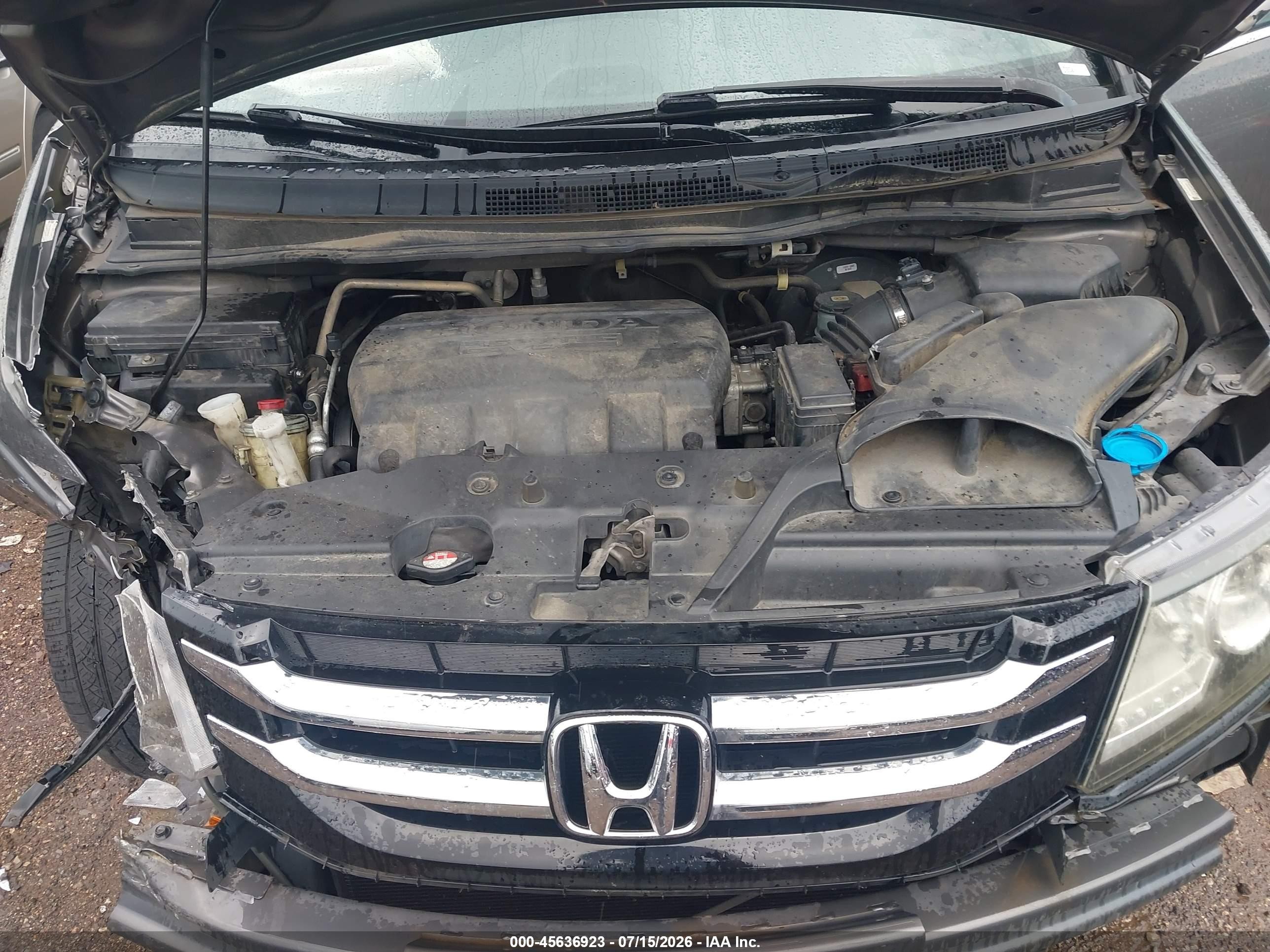 2014 Honda Odyssey Ex-l Gray vin: 5FNRL5H60EB065928