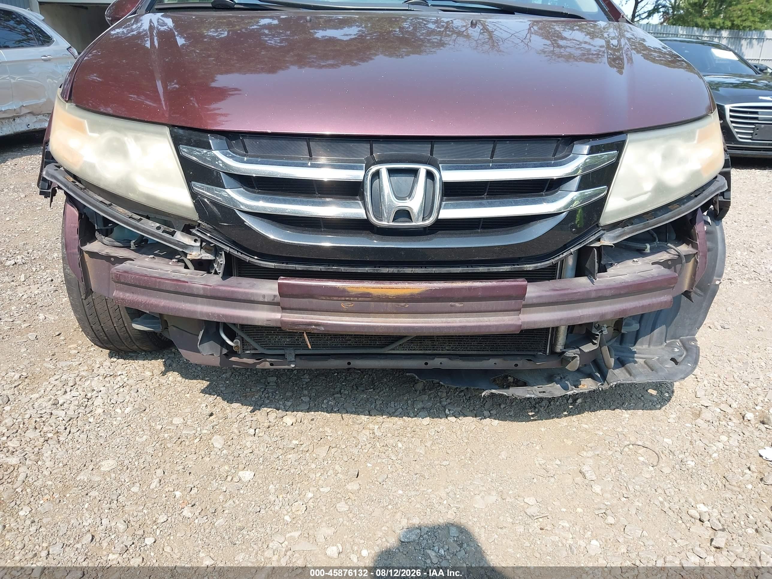 2014 Honda Odyssey Ex-l Red vin: 5FNRL5H60EB109636