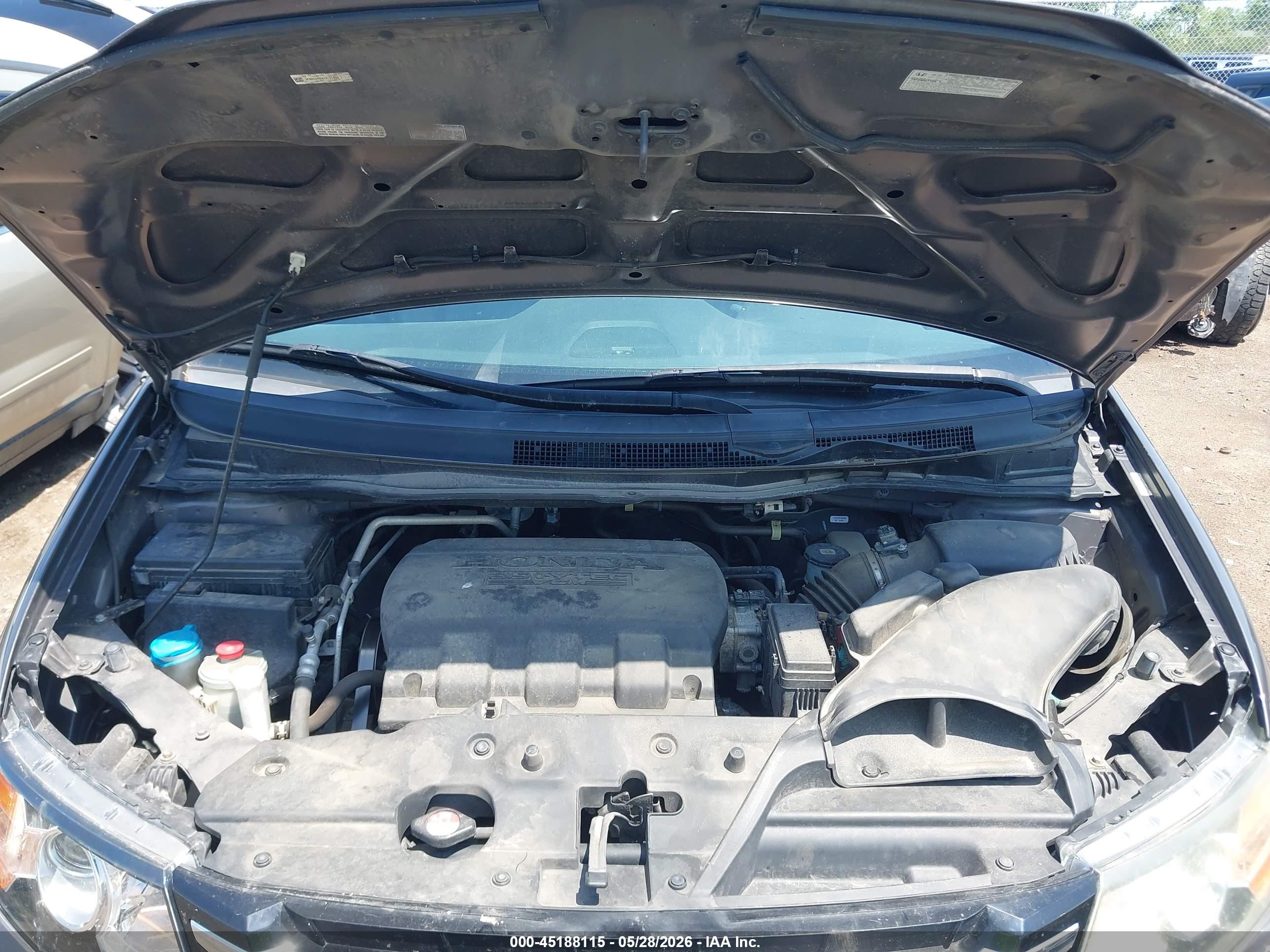 2014 Honda Odyssey Ex-l Gray vin: 5FNRL5H60EB121818