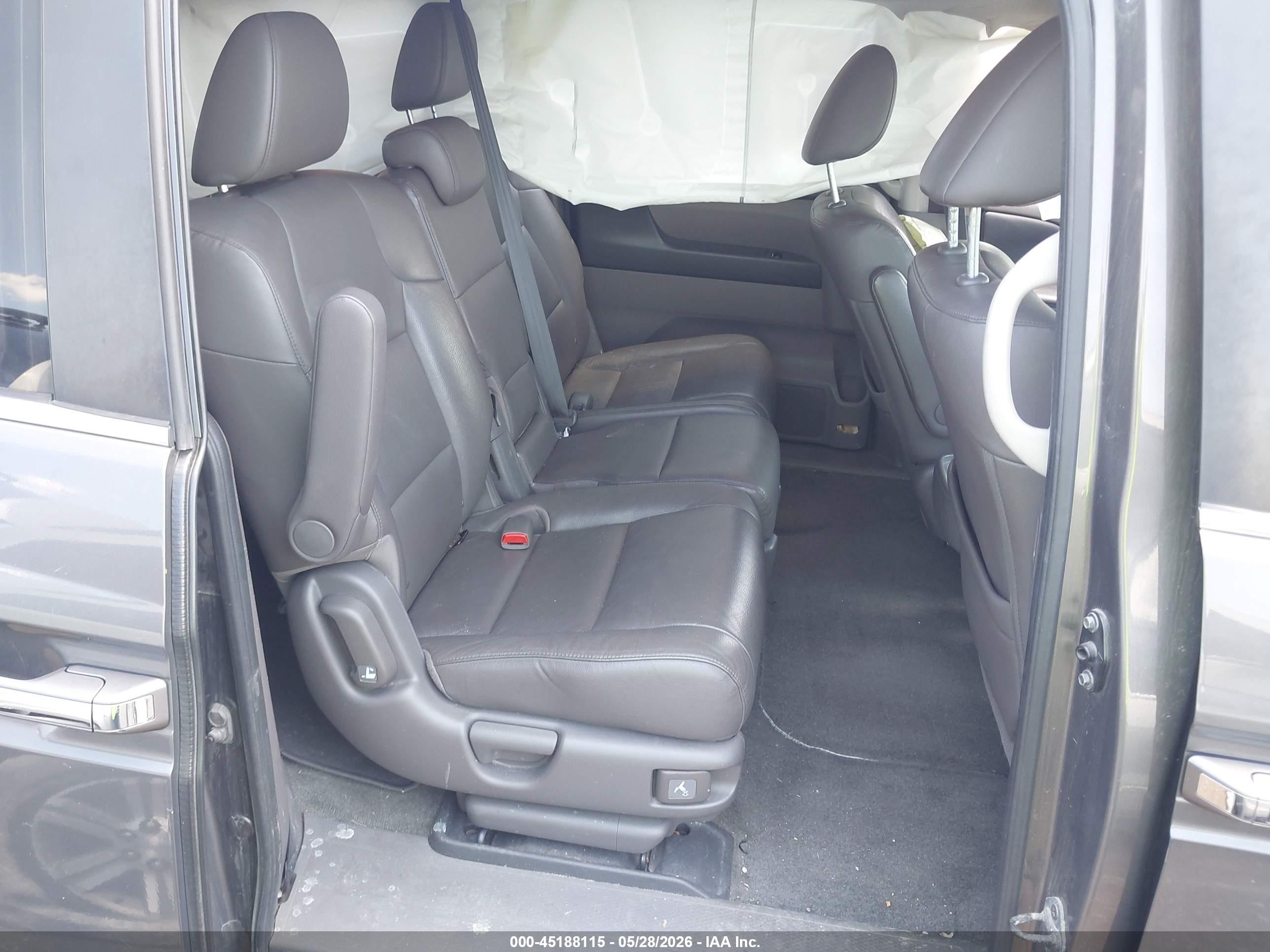 2014 Honda Odyssey Ex-l Gray vin: 5FNRL5H60EB121818
