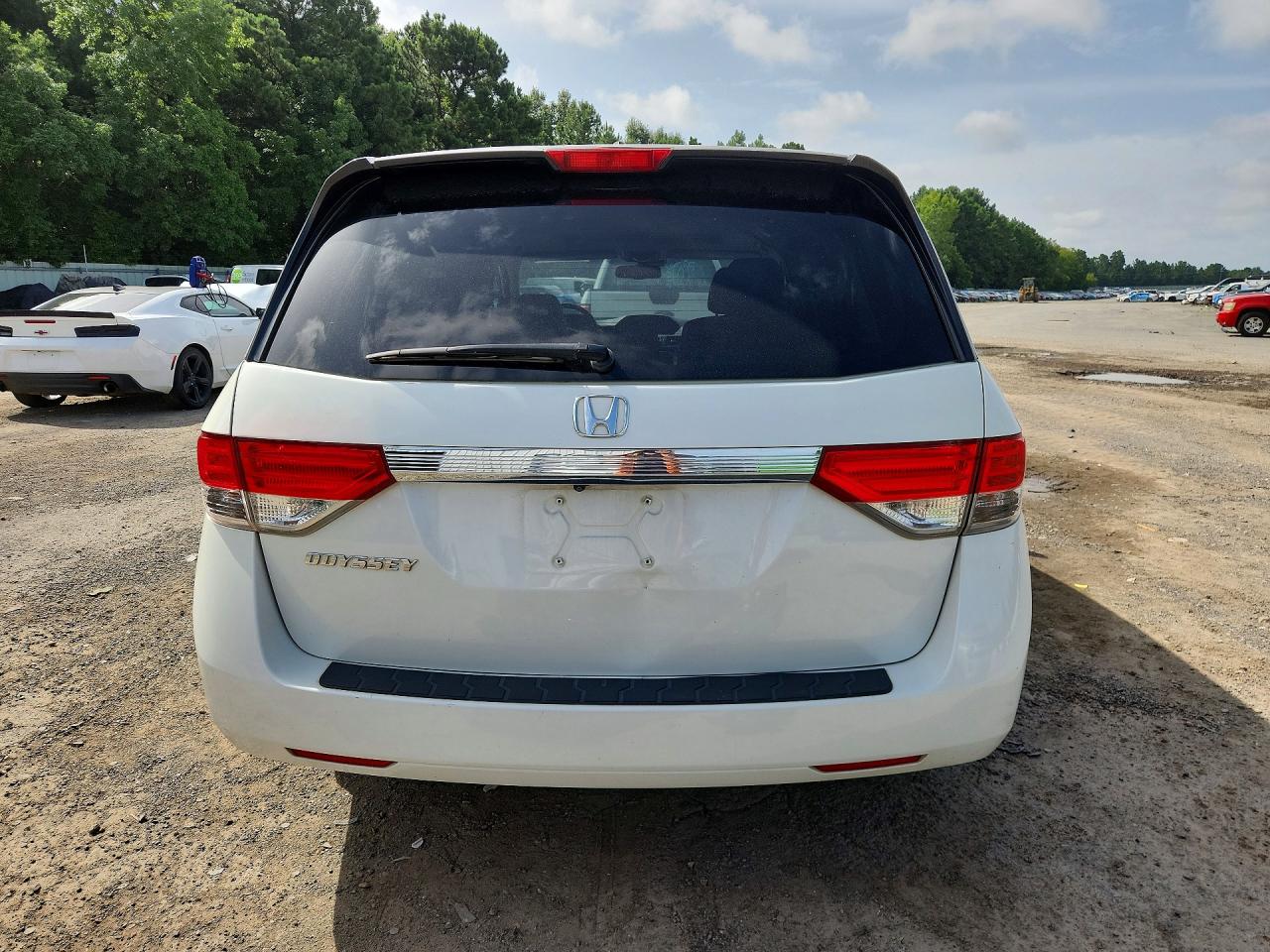 2014 Honda Odyssey Exl White vin: 5FNRL5H60EB122077