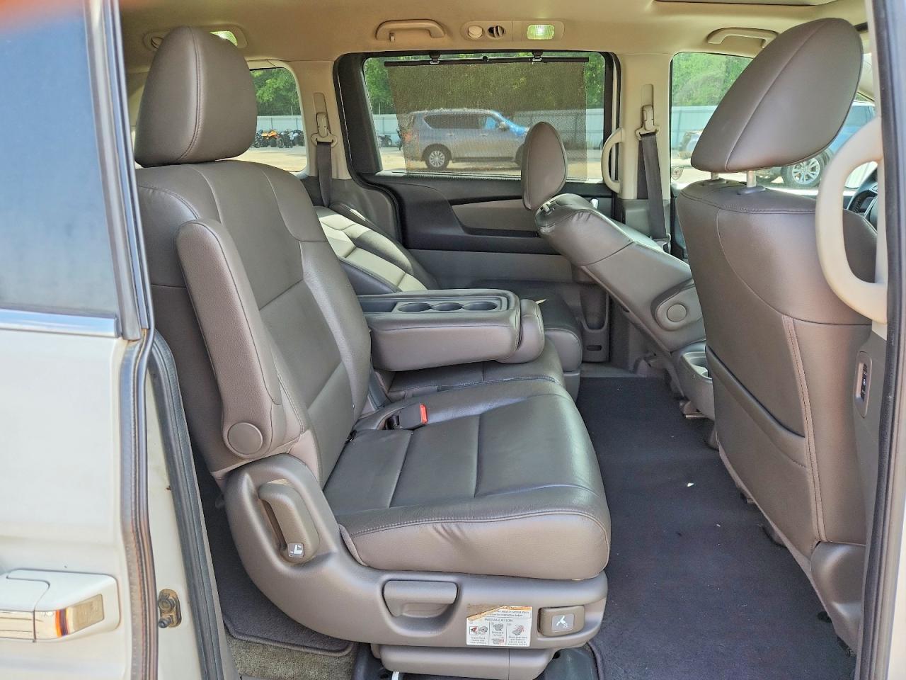 2014 Honda Odyssey Exl White vin: 5FNRL5H60EB122077