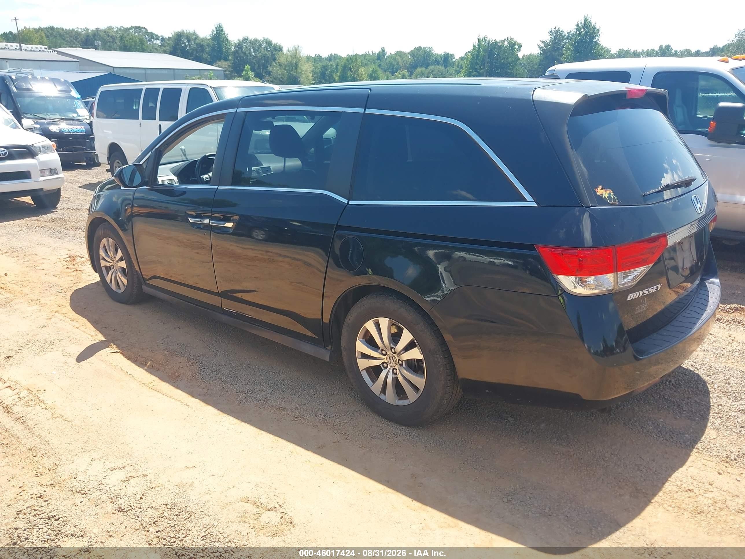 2014 Honda Odyssey Ex-l Black vin: 5FNRL5H60EB129532