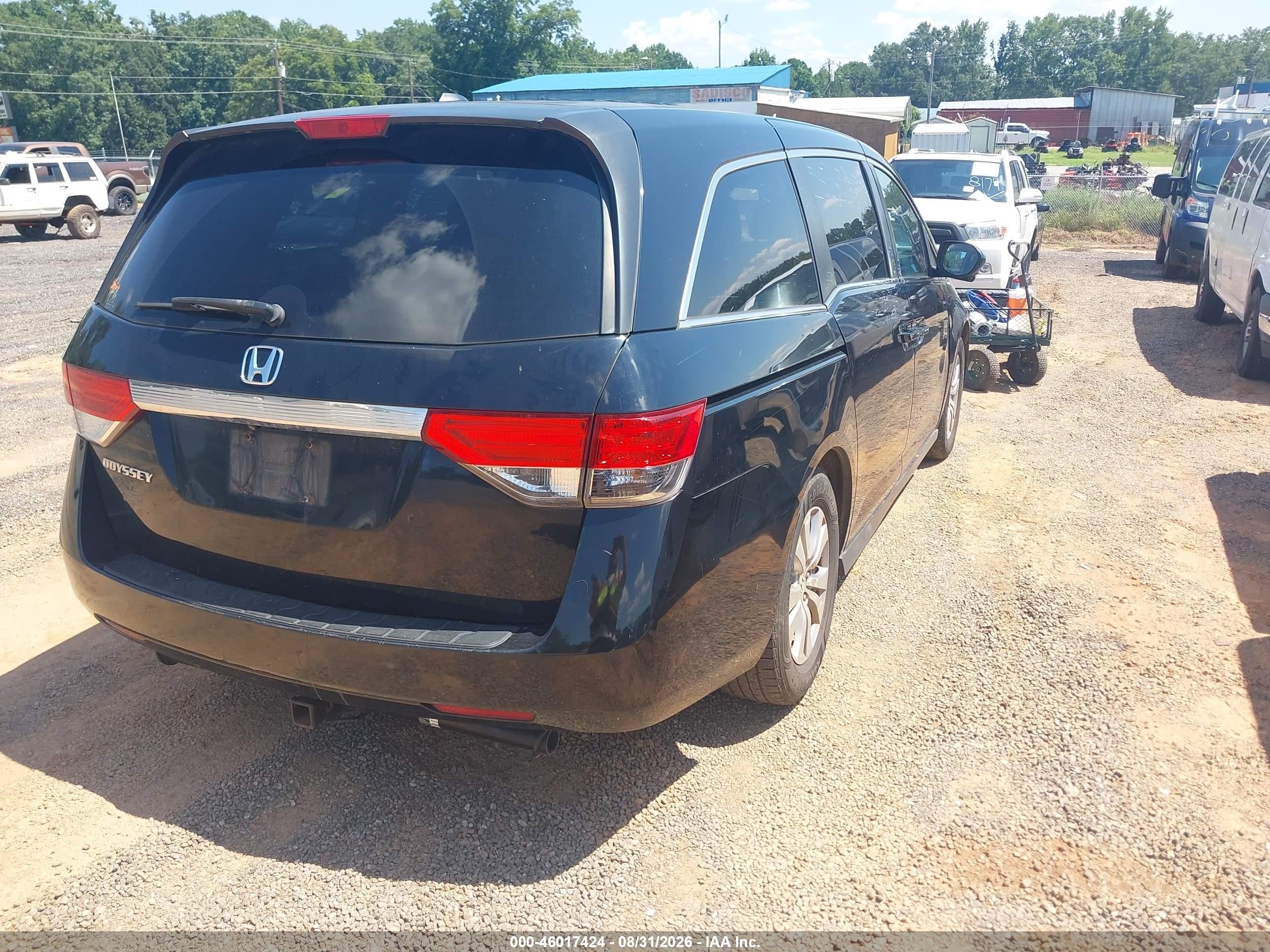 2014 Honda Odyssey Ex-l Black vin: 5FNRL5H60EB129532