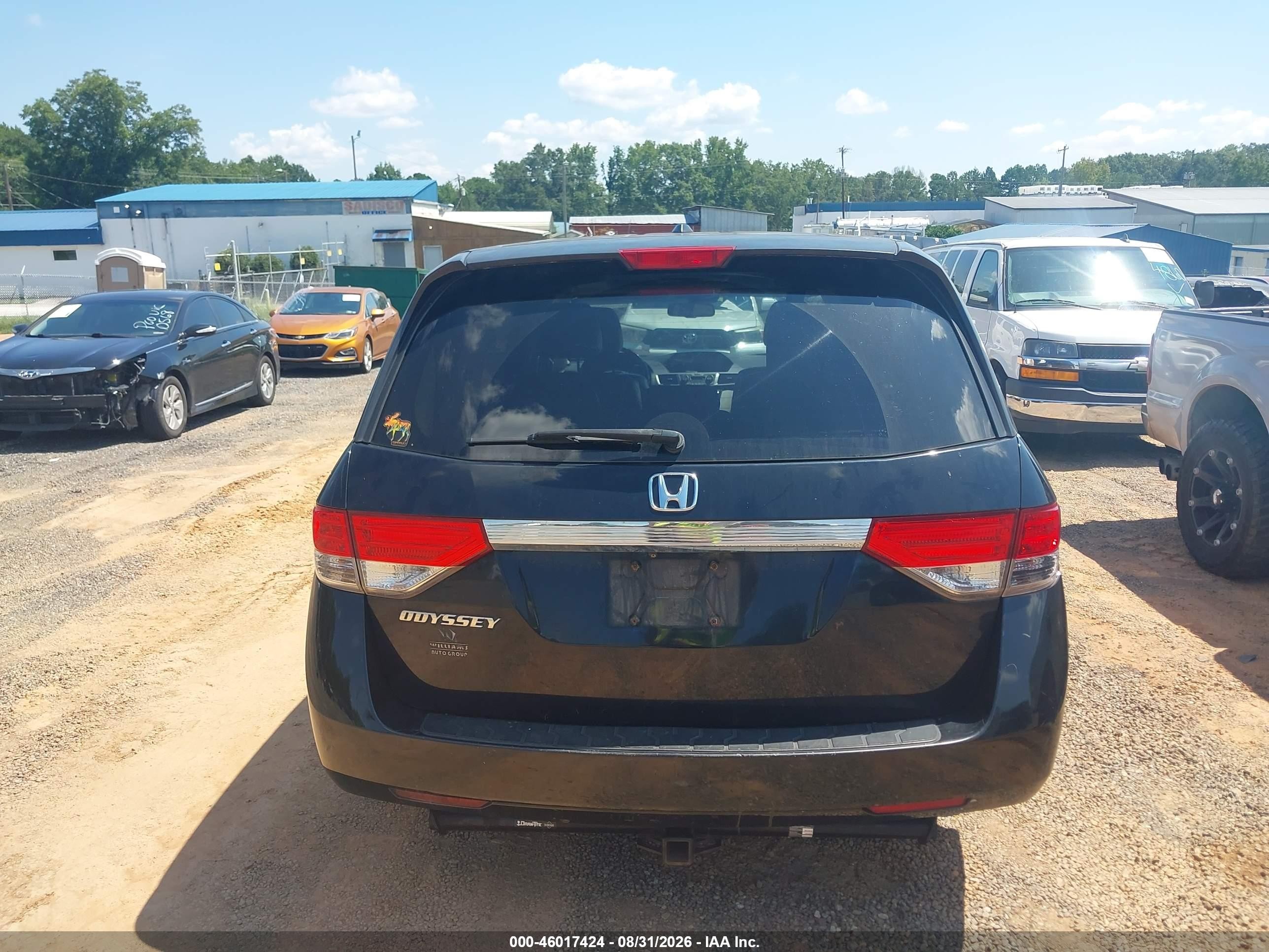 2014 Honda Odyssey Ex-l Black vin: 5FNRL5H60EB129532