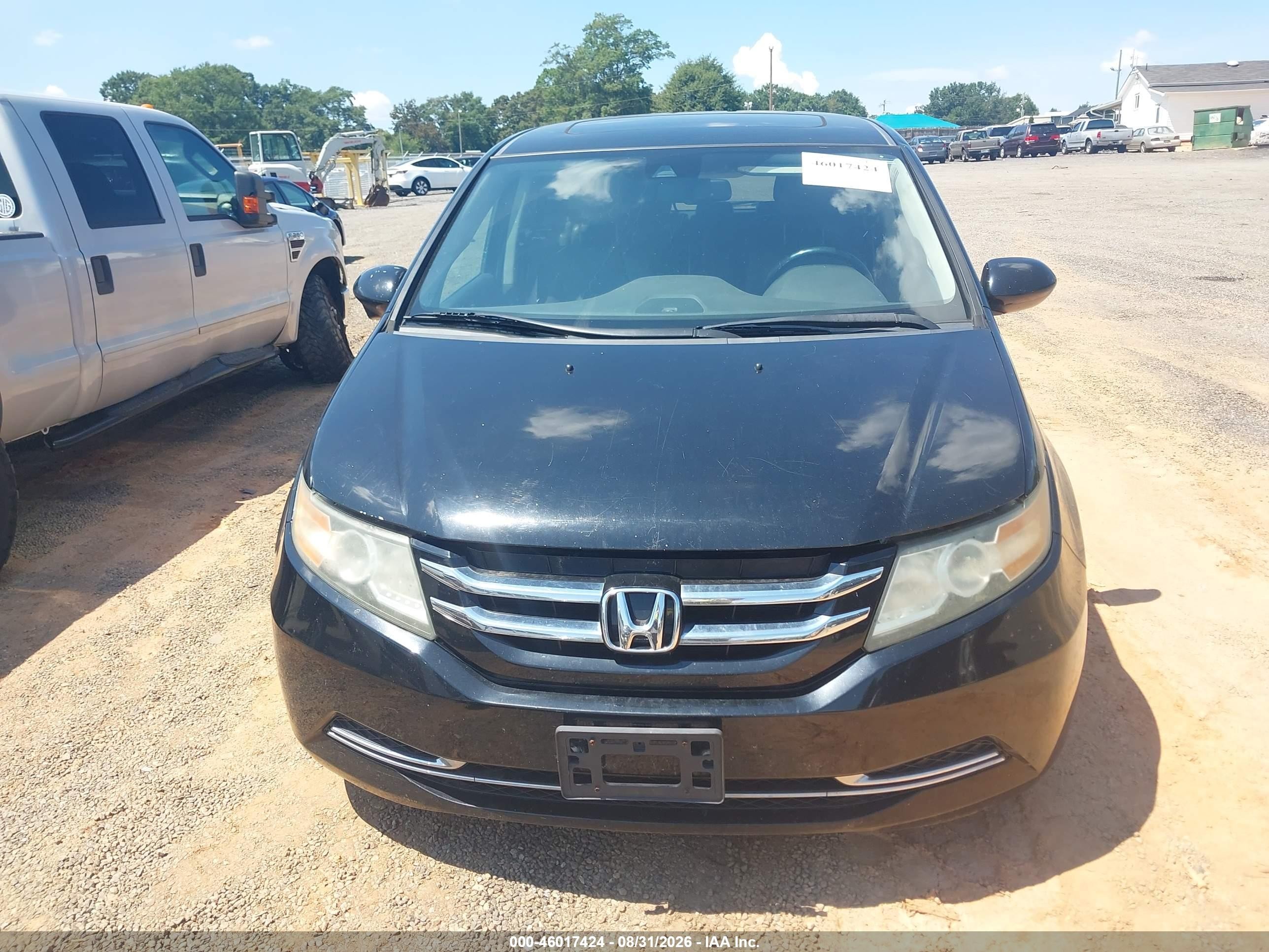 2014 Honda Odyssey Ex-l Black vin: 5FNRL5H60EB129532