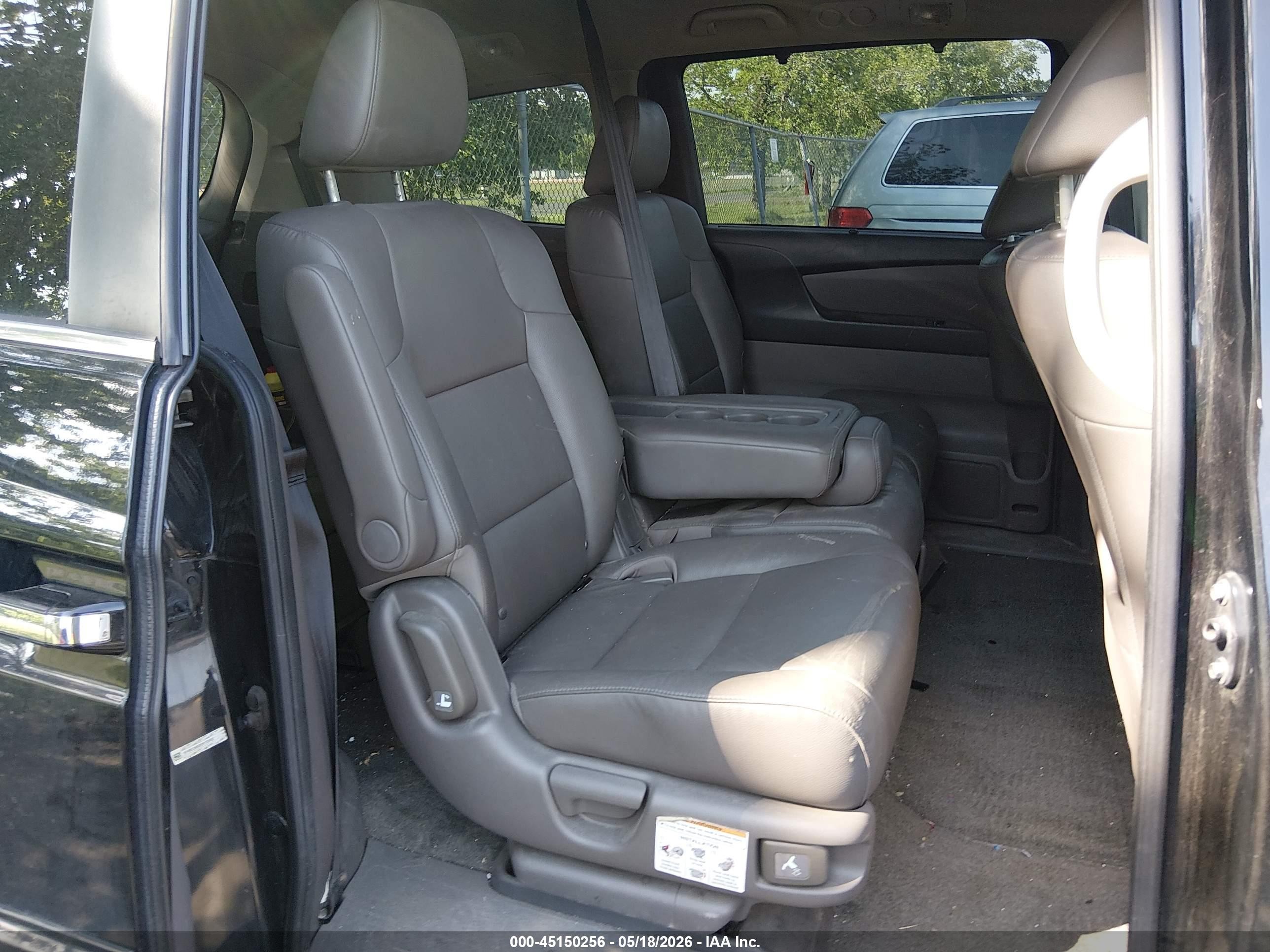 2014 Honda Odyssey Ex-l Black vin: 5FNRL5H60EB133452