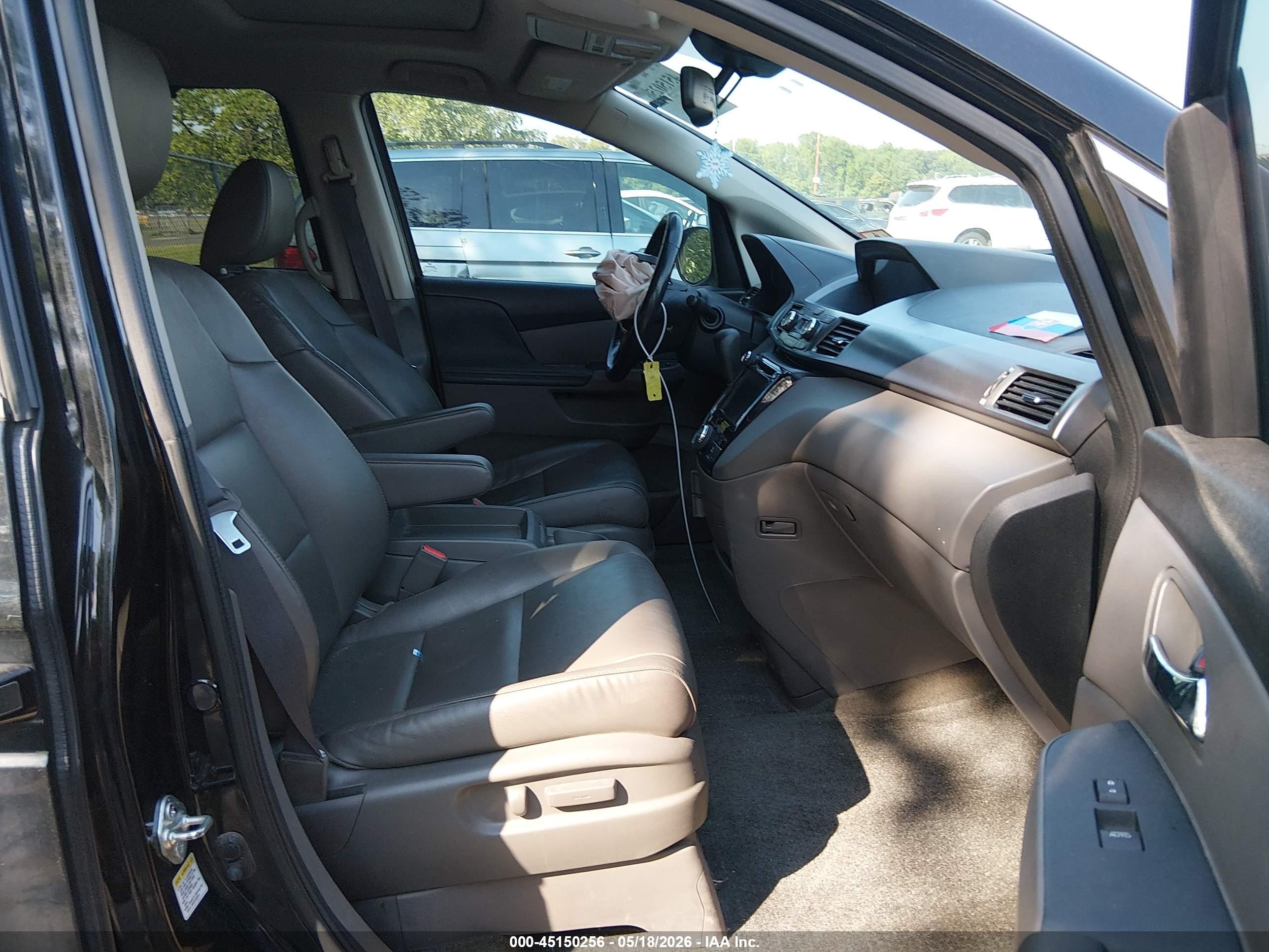 2014 Honda Odyssey Ex-l Black vin: 5FNRL5H60EB133452
