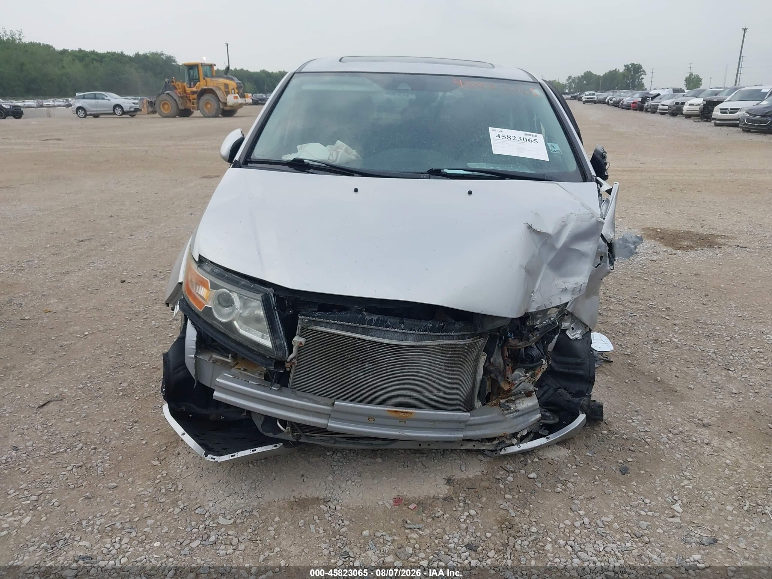 2014 Honda Odyssey Ex-l Silver vin: 5FNRL5H60EB138604