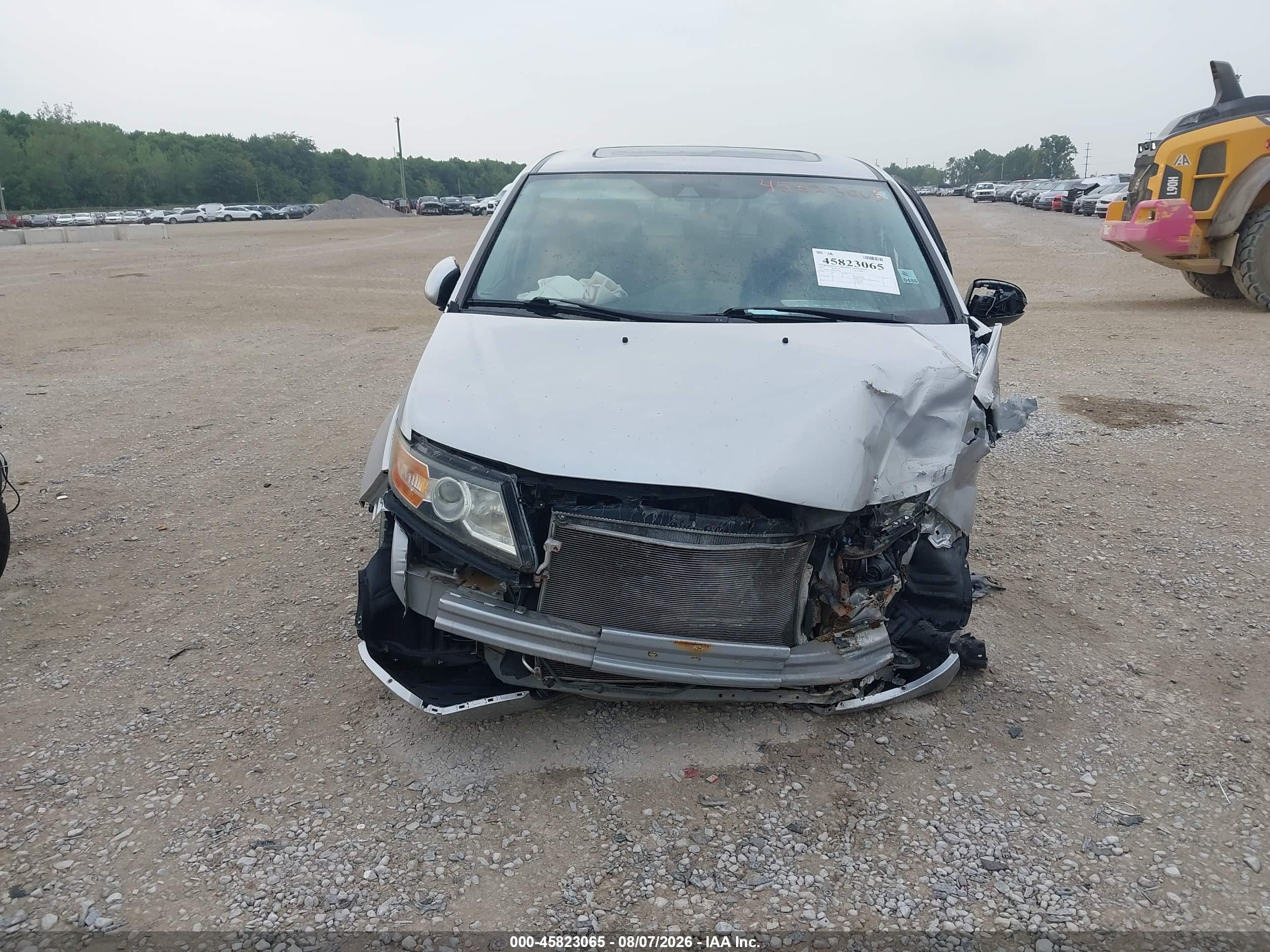 2014 Honda Odyssey Ex-l Silver vin: 5FNRL5H60EB138604