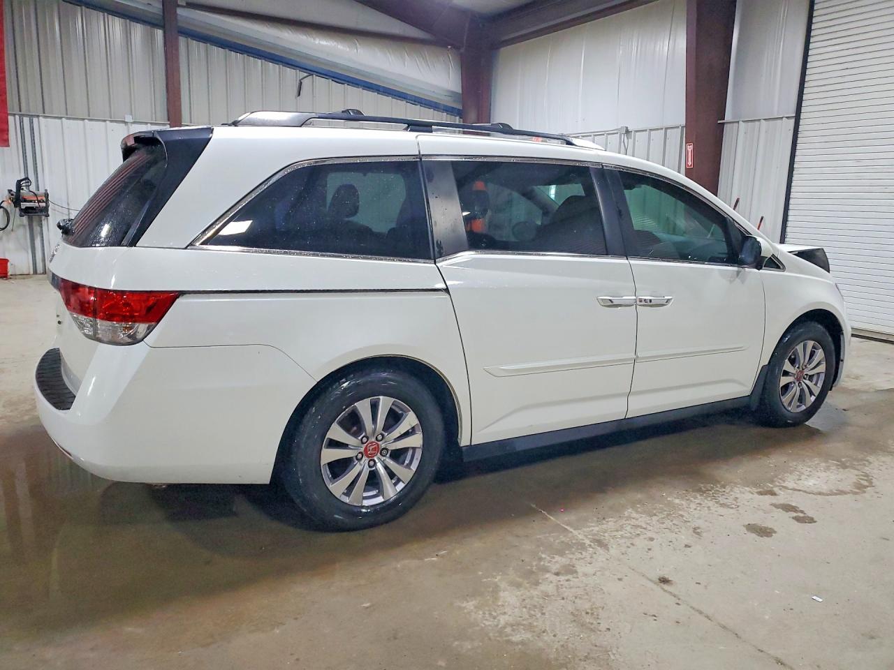 2014 Honda Odyssey Exl White vin: 5FNRL5H60EB138845