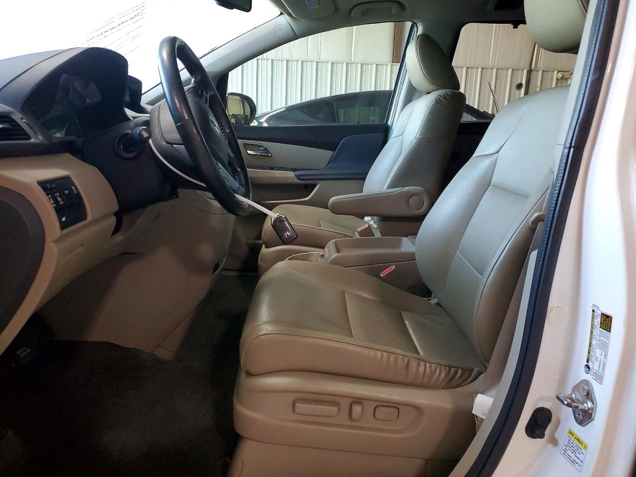 2014 Honda Odyssey Exl White vin: 5FNRL5H60EB138845