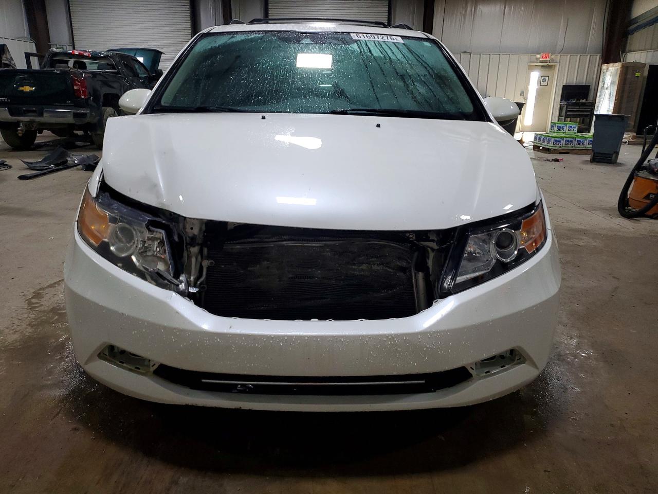2014 Honda Odyssey Exl White vin: 5FNRL5H60EB138845