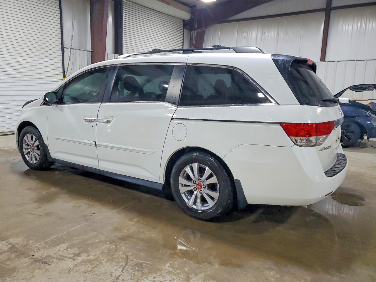 2014 Honda Odyssey Exl White vin: 5FNRL5H60EB138845