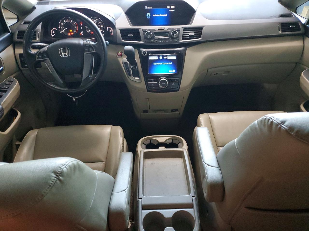 2014 Honda Odyssey Exl White vin: 5FNRL5H60EB138845
