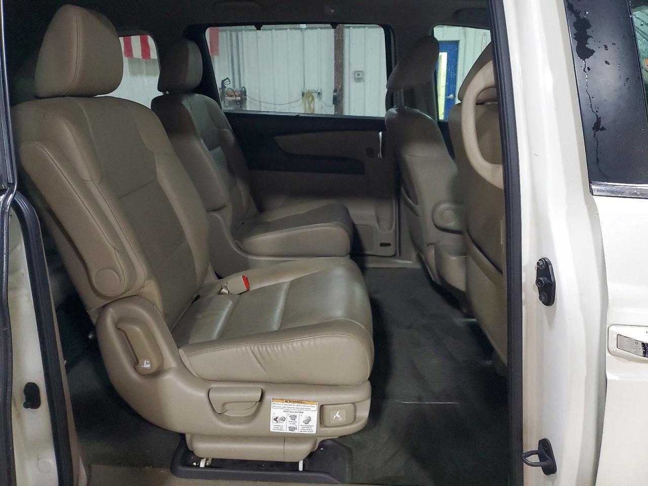 2014 Honda Odyssey Exl White vin: 5FNRL5H60EB138845