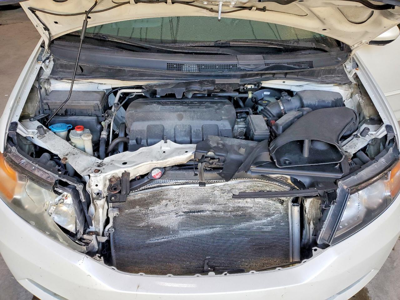 2014 Honda Odyssey Exl White vin: 5FNRL5H60EB138845