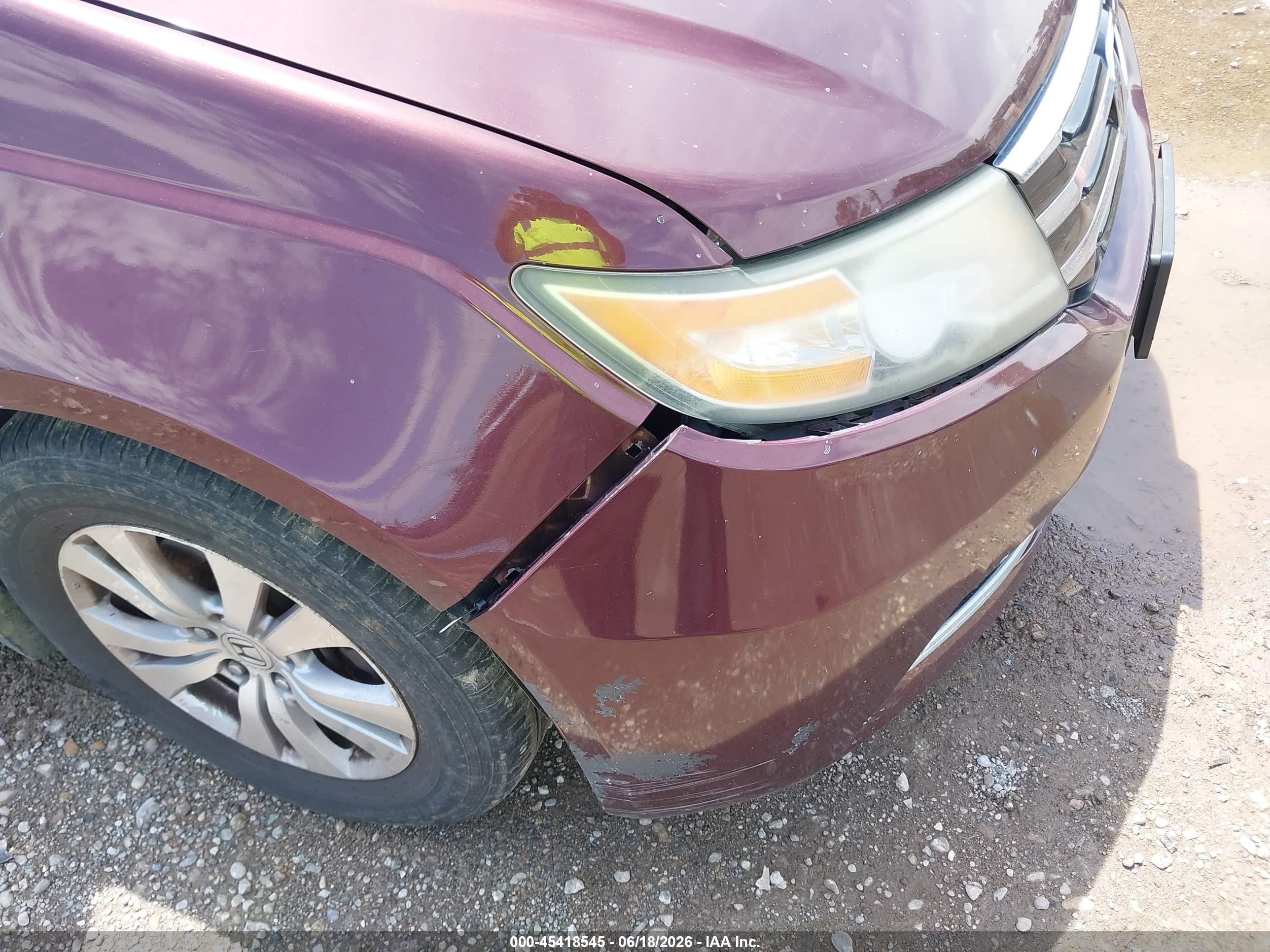 2014 Honda Odyssey Ex-l Maroon vin: 5FNRL5H60EB139509