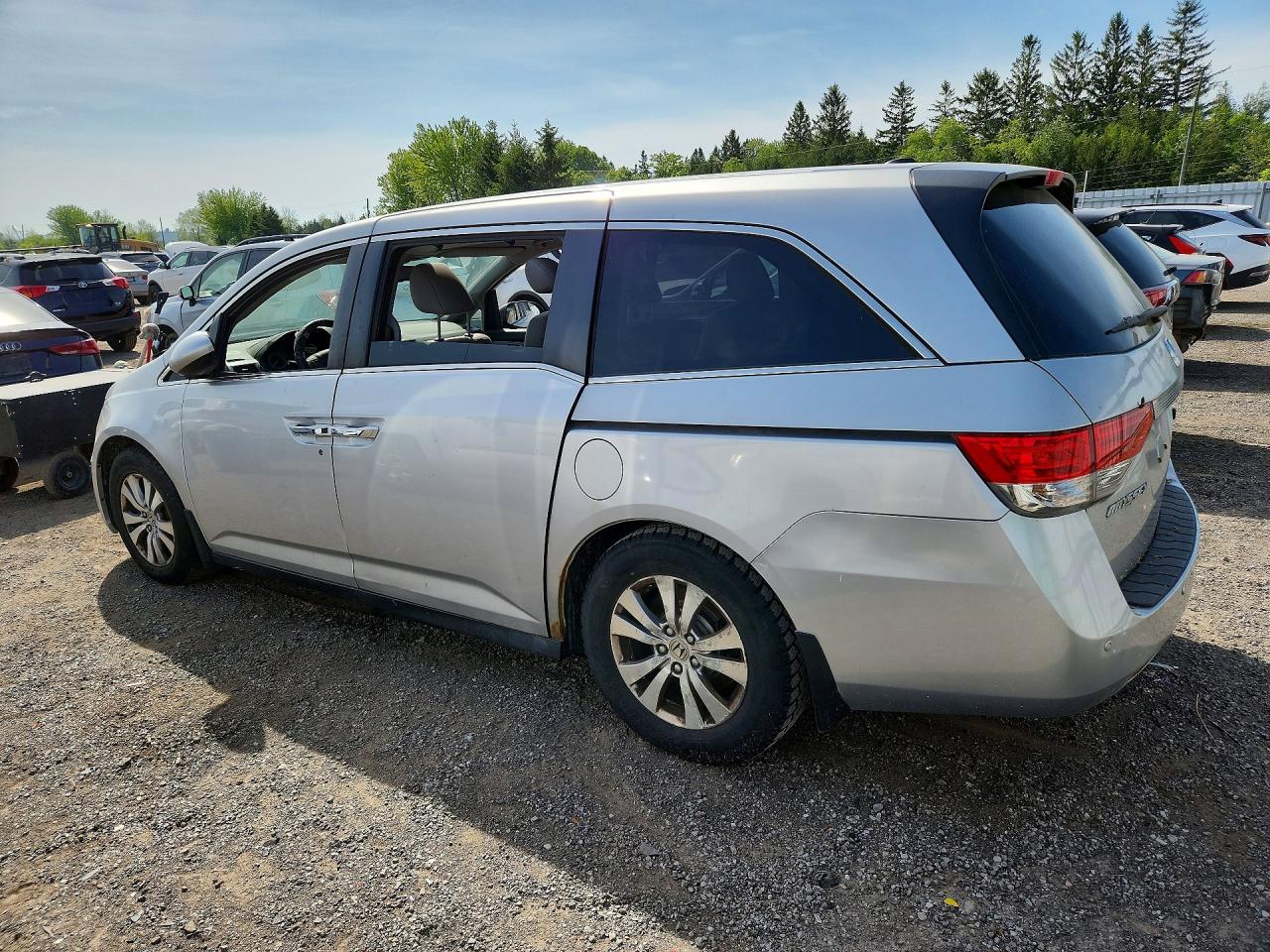 2014 Honda Odyssey Exl Silver vin: 5FNRL5H60EB501533