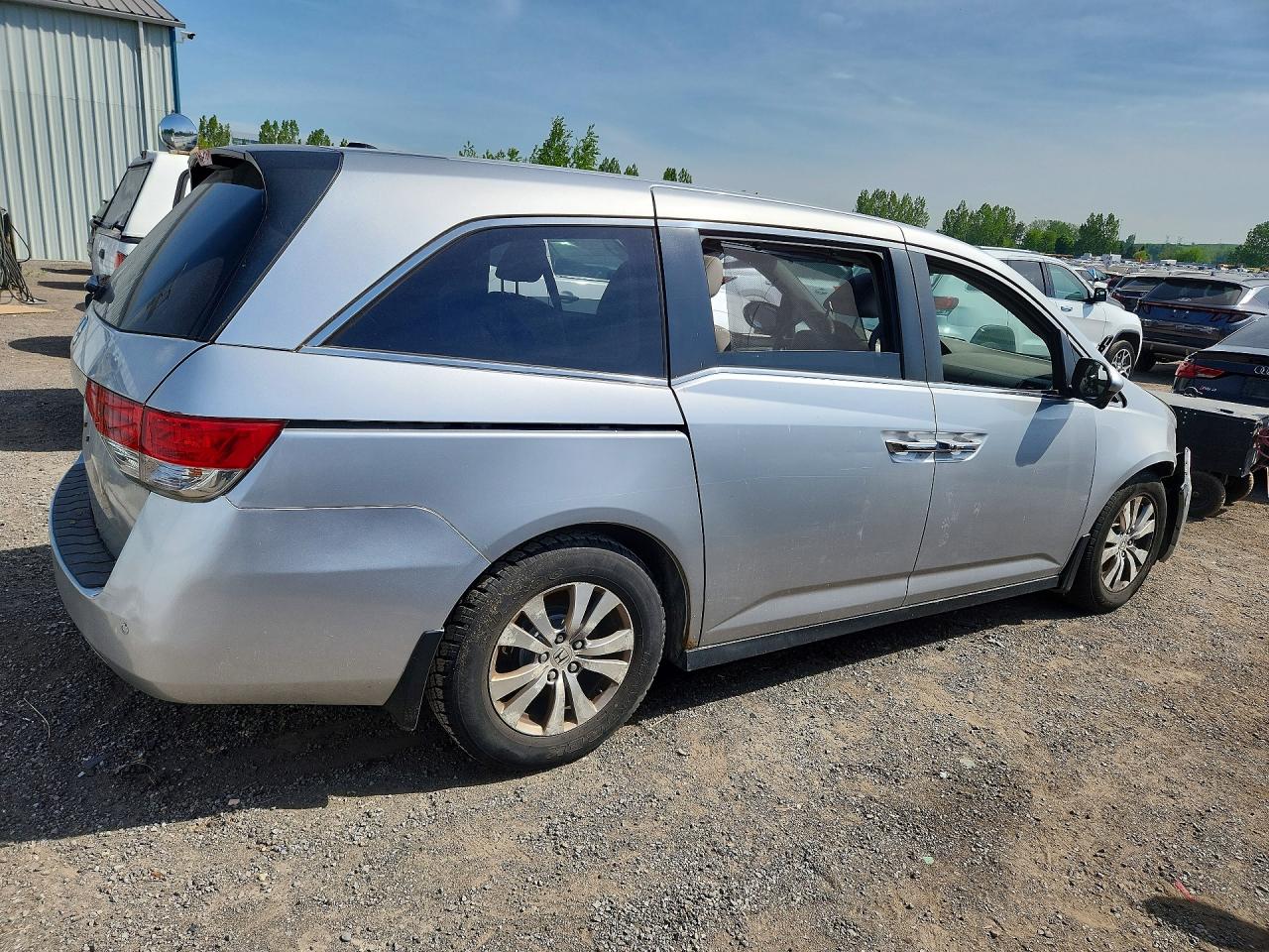2014 Honda Odyssey Exl Silver vin: 5FNRL5H60EB501533