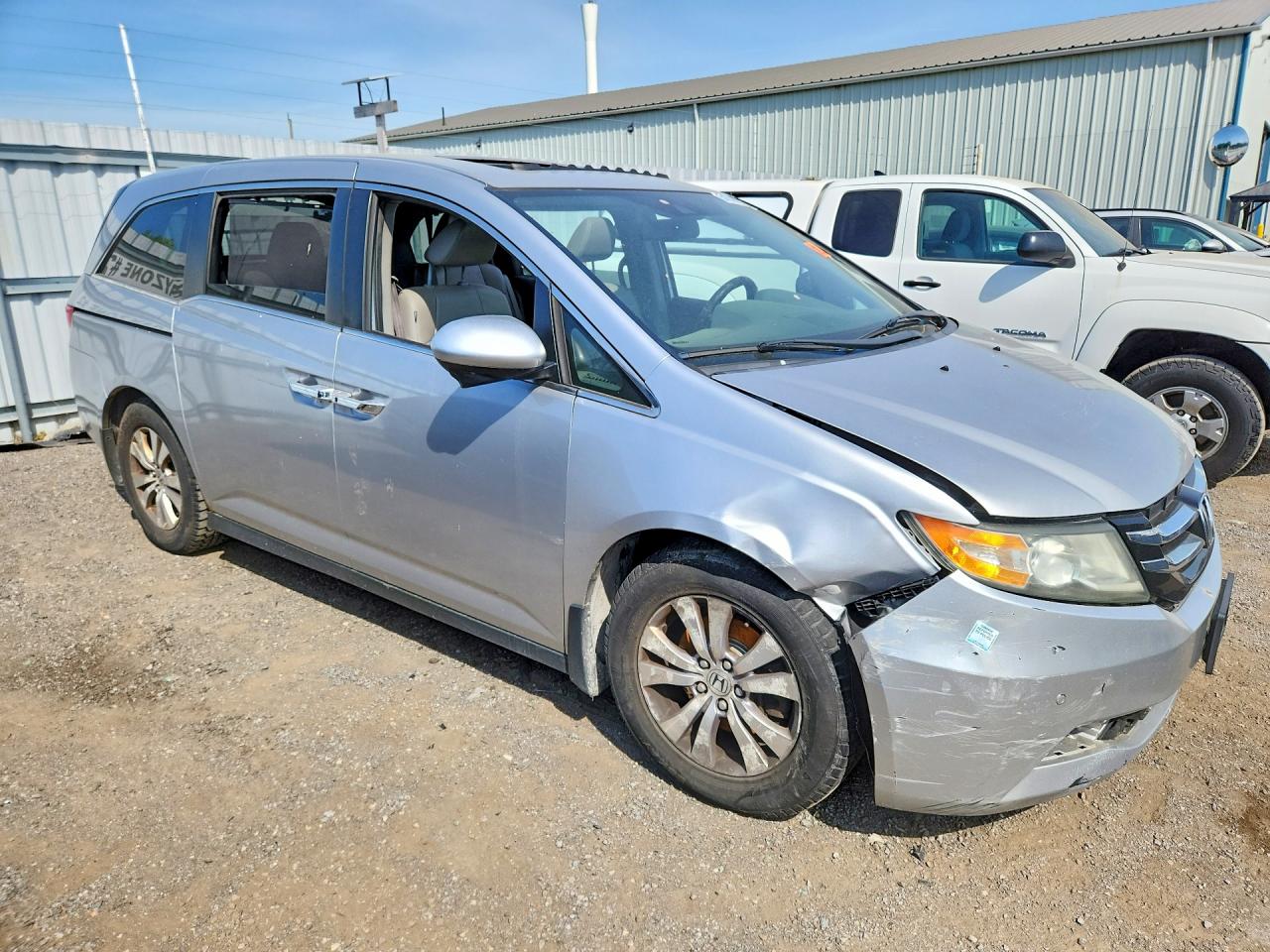 2014 Honda Odyssey Exl Silver vin: 5FNRL5H60EB501533