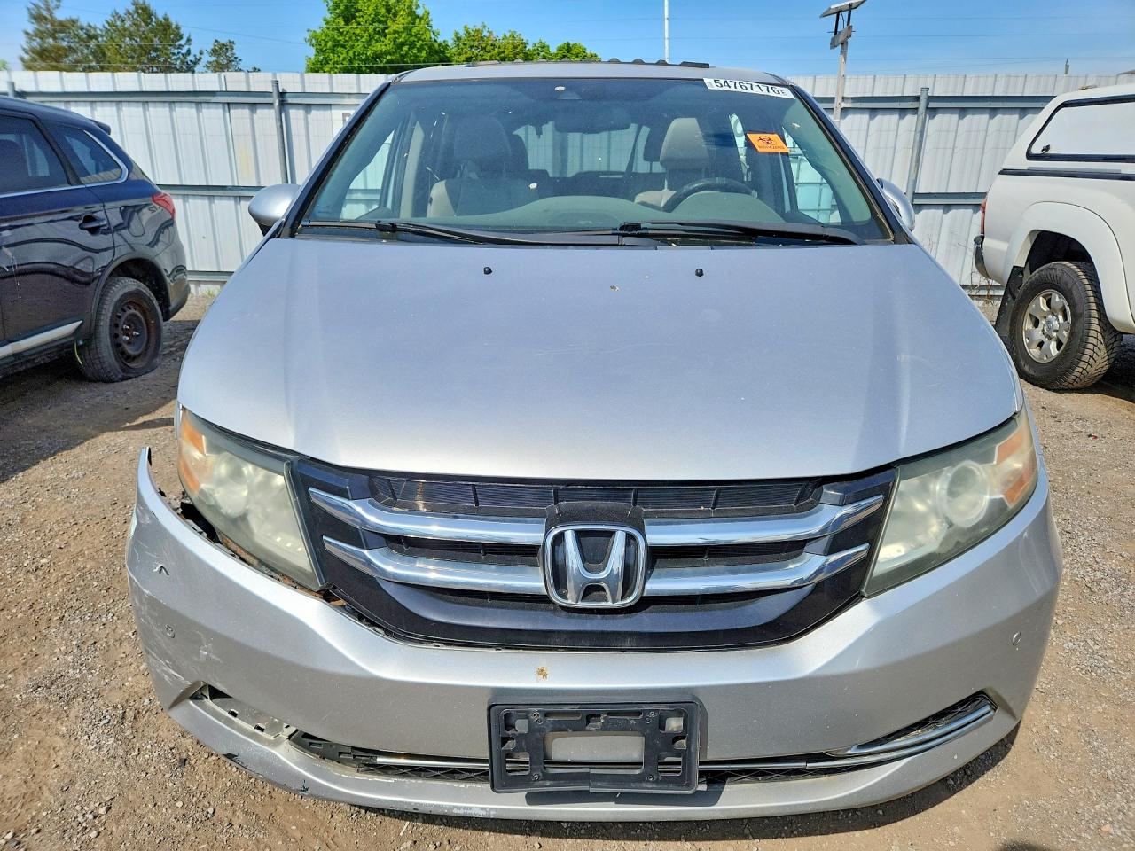2014 Honda Odyssey Exl Silver vin: 5FNRL5H60EB501533
