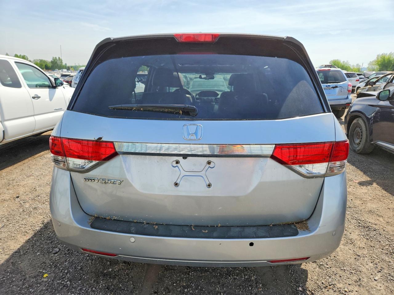 2014 Honda Odyssey Exl Silver vin: 5FNRL5H60EB501533