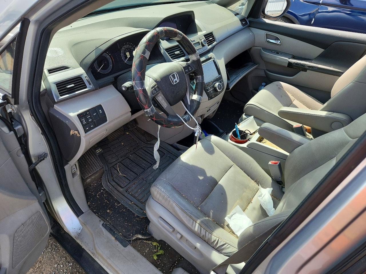 2014 Honda Odyssey Exl Silver vin: 5FNRL5H60EB501533