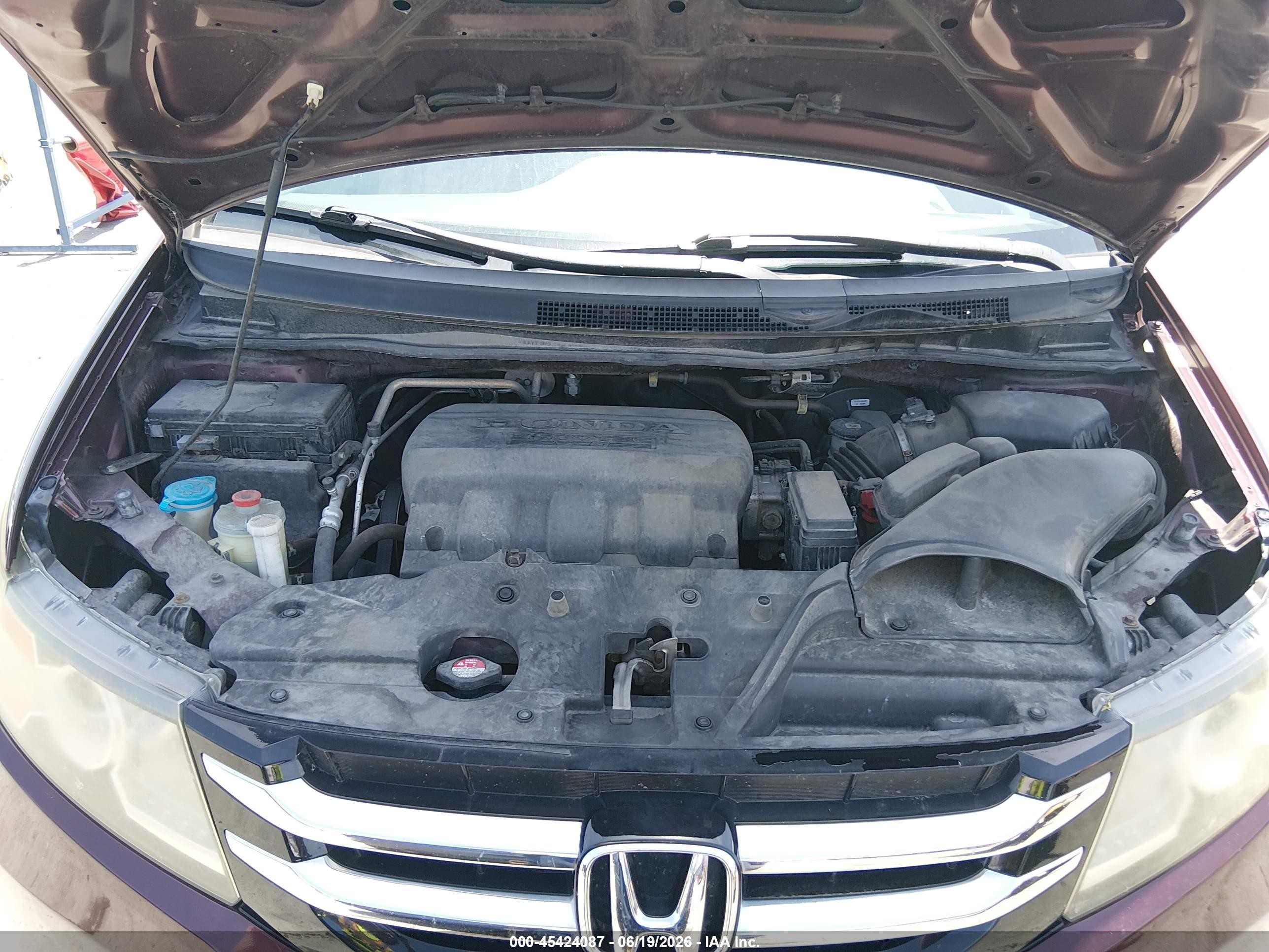2015 Honda Odyssey Ex-l Maroon vin: 5FNRL5H60FB004001