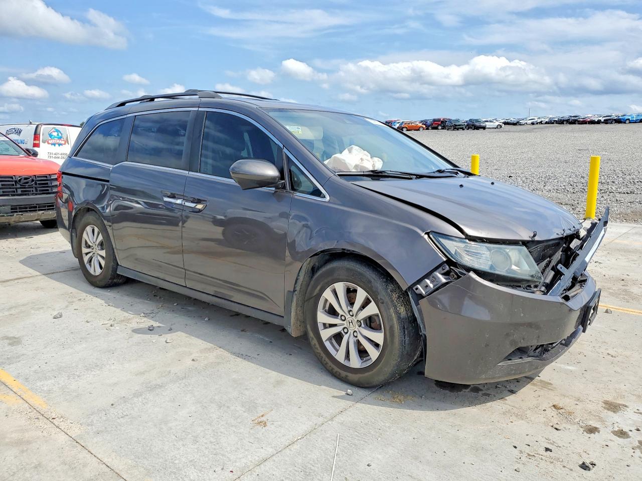 2015 Honda Odyssey Exl Gray vin: 5FNRL5H60FB007870
