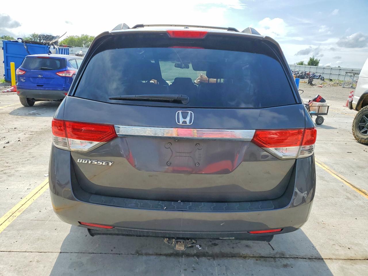 2015 Honda Odyssey Exl Gray vin: 5FNRL5H60FB007870
