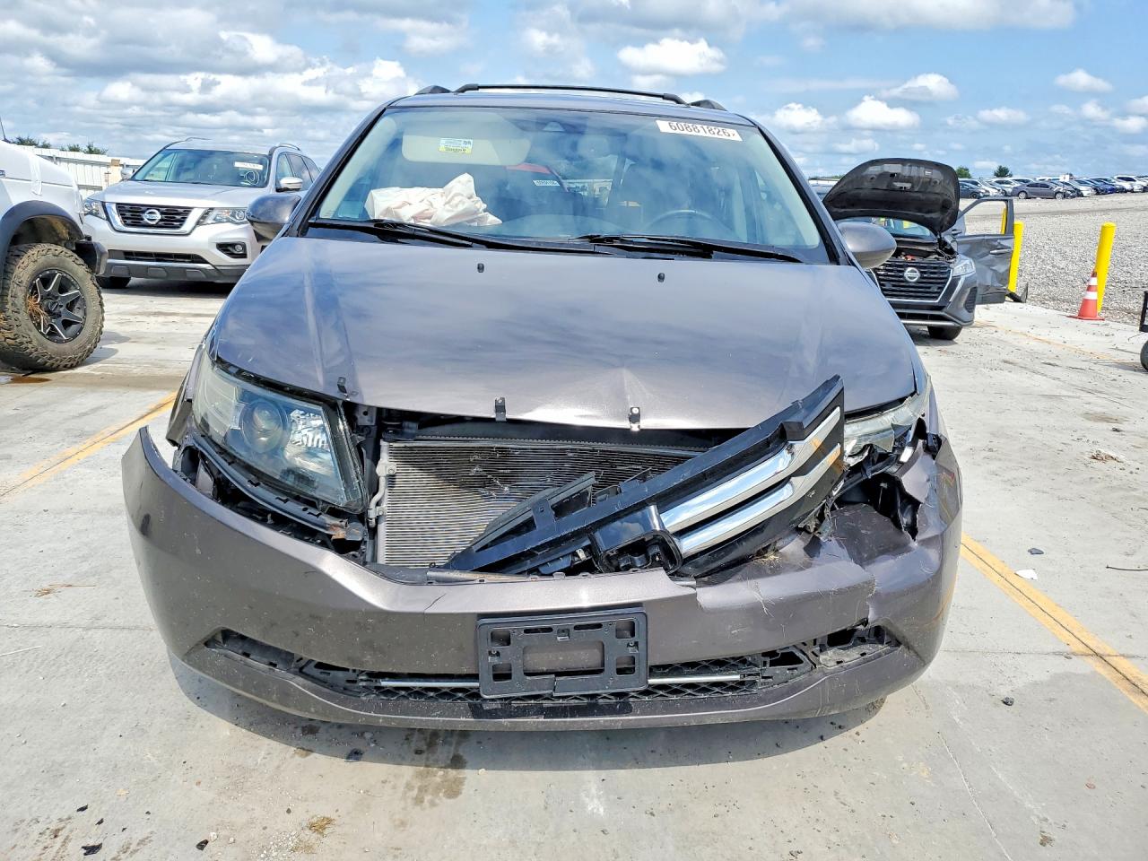 2015 Honda Odyssey Exl Gray vin: 5FNRL5H60FB007870
