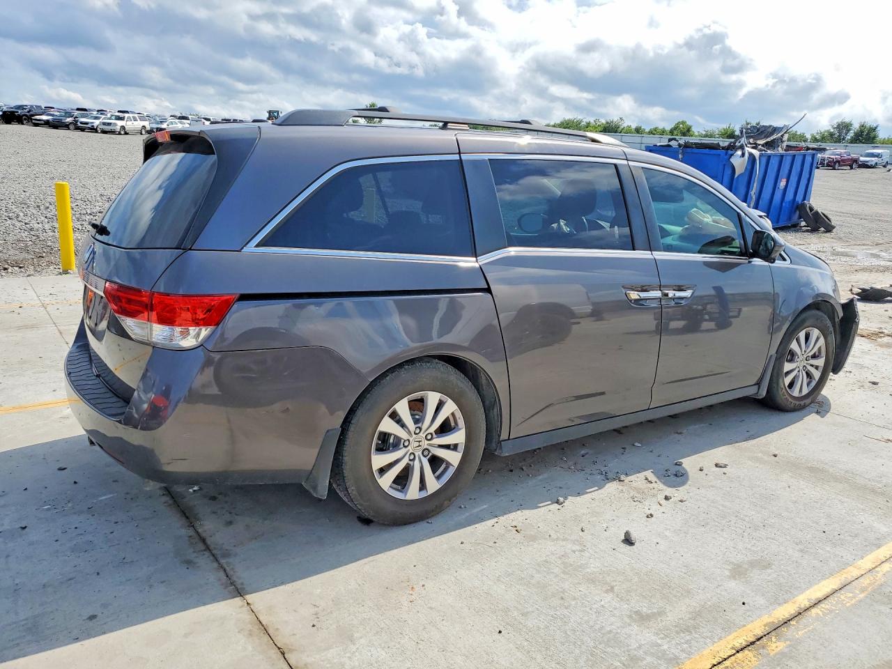 2015 Honda Odyssey Exl Gray vin: 5FNRL5H60FB007870