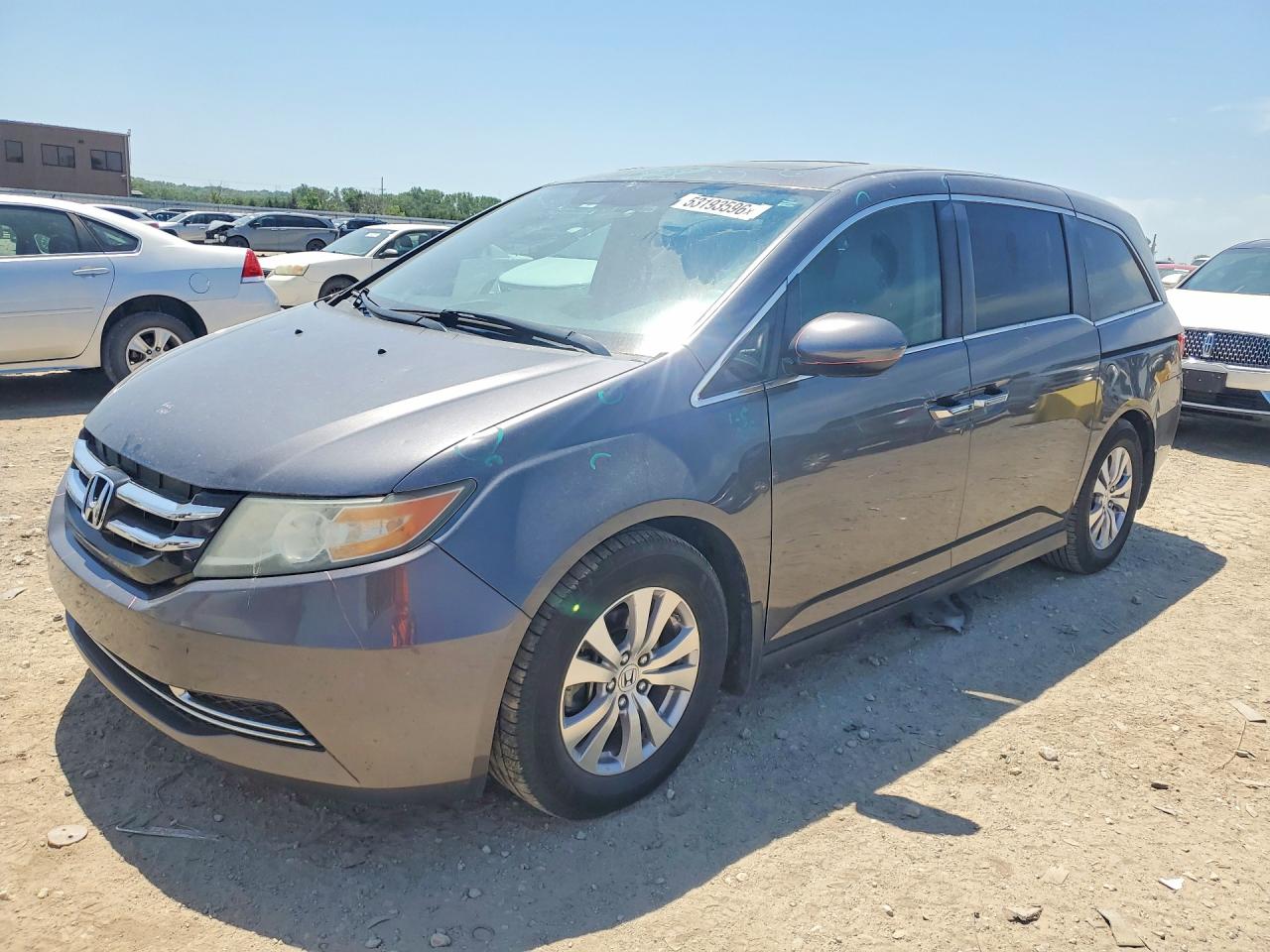 2015 Honda Odyssey Exl Gray vin: 5FNRL5H60FB014866