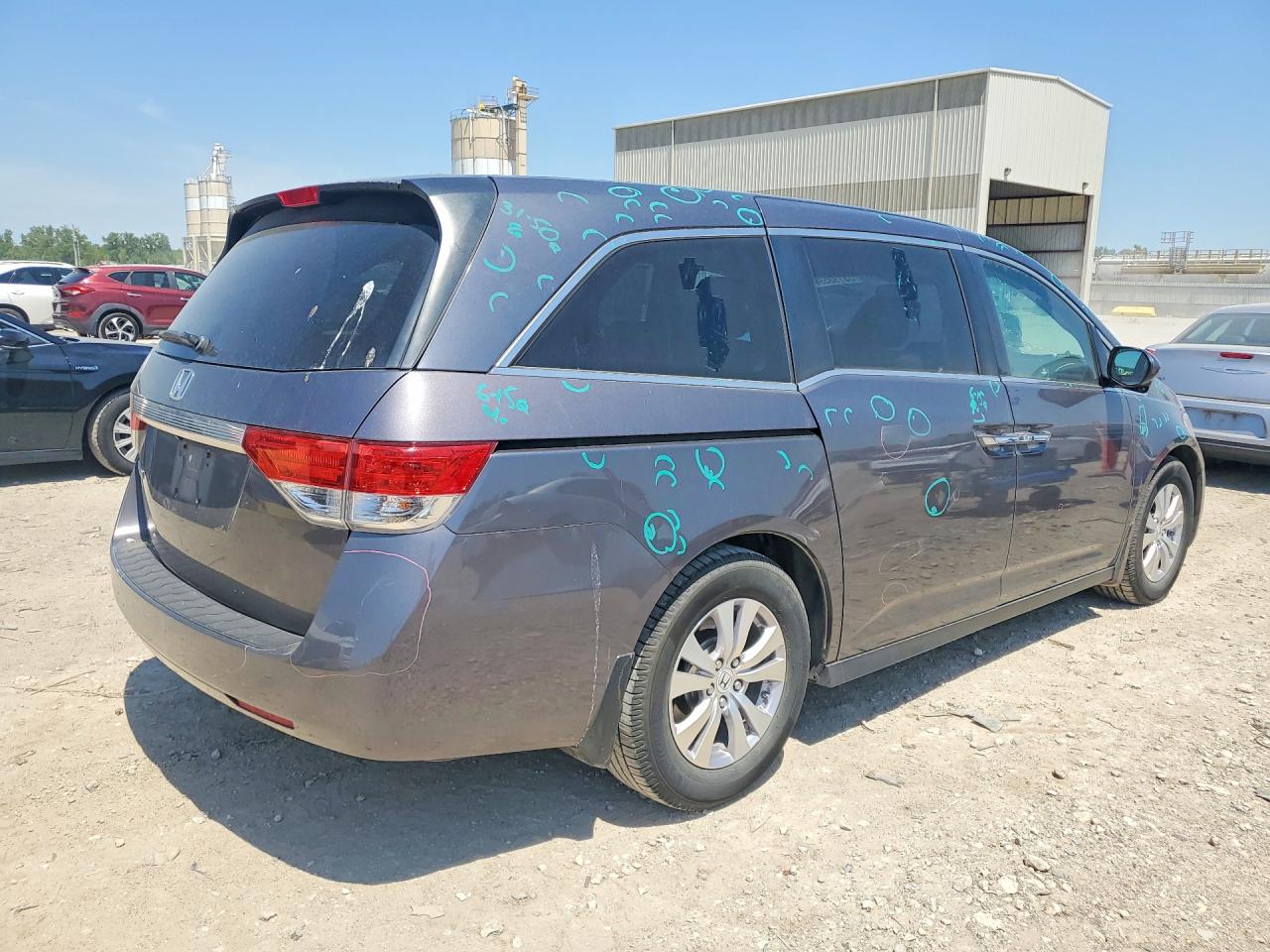 2015 Honda Odyssey Exl Gray vin: 5FNRL5H60FB014866