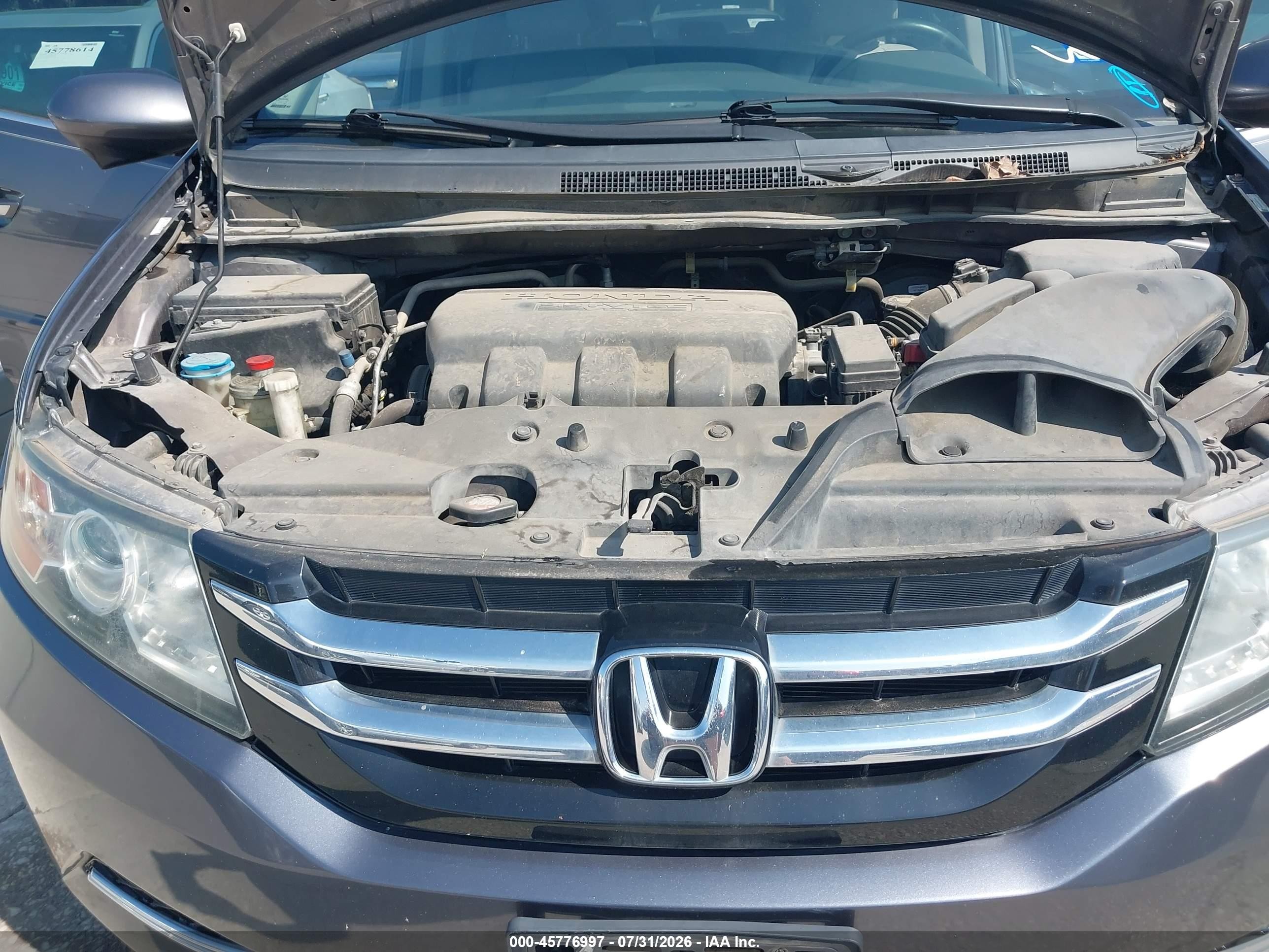 2015 Honda Odyssey Ex-l Gray vin: 5FNRL5H60FB016424