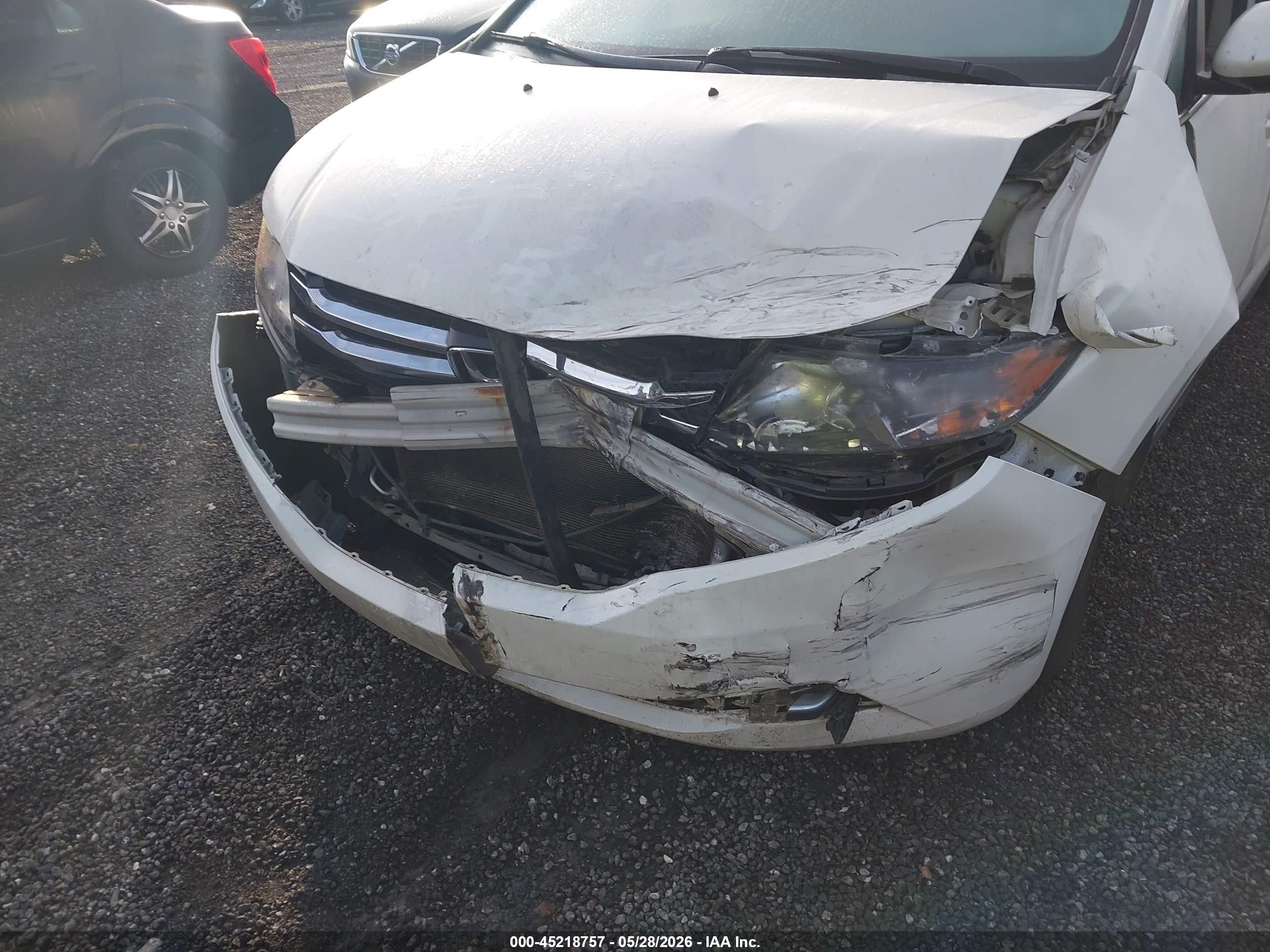 2015 Honda Odyssey Ex-l White vin: 5FNRL5H60FB023941