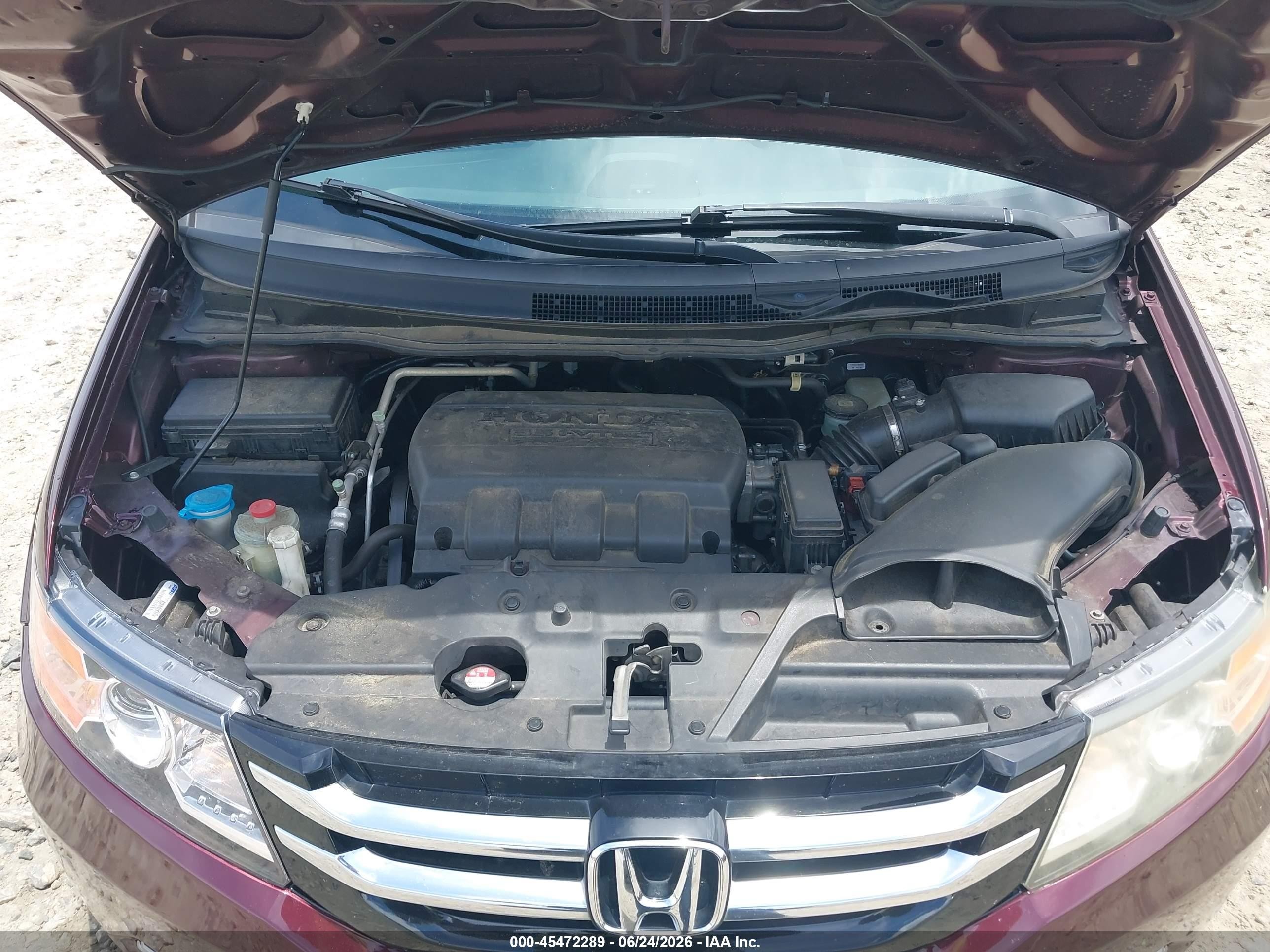 2015 Honda Odyssey Ex-l Maroon vin: 5FNRL5H60FB030114