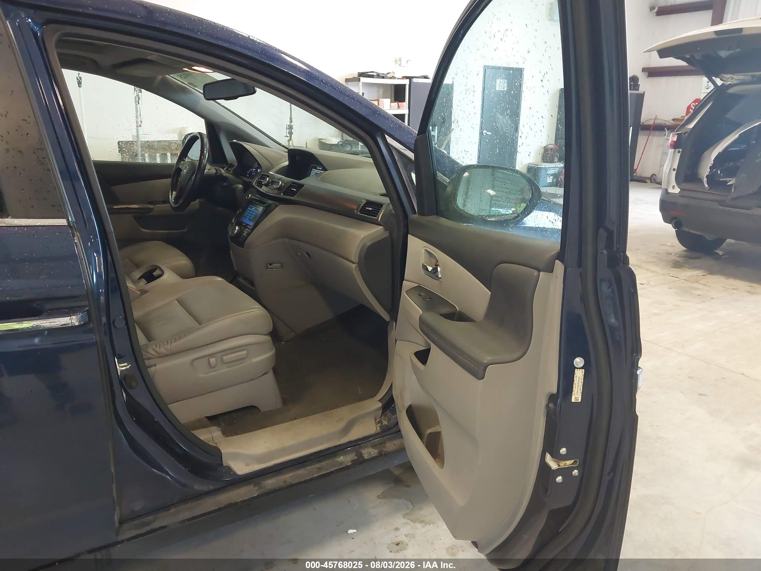 2015 Honda Odyssey Ex-l Dark Blue vin: 5FNRL5H60FB035605