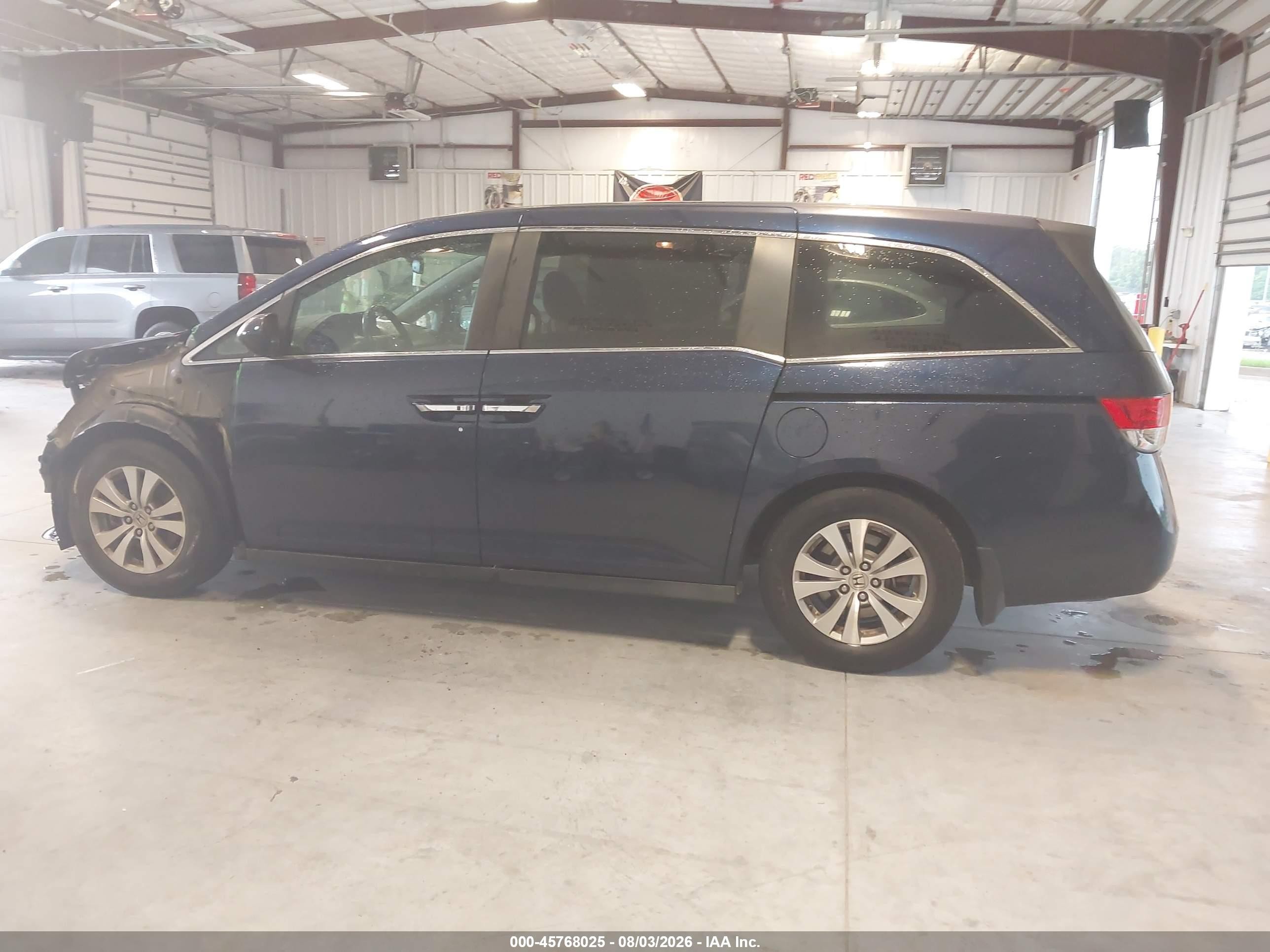 2015 Honda Odyssey Ex-l Dark Blue vin: 5FNRL5H60FB035605