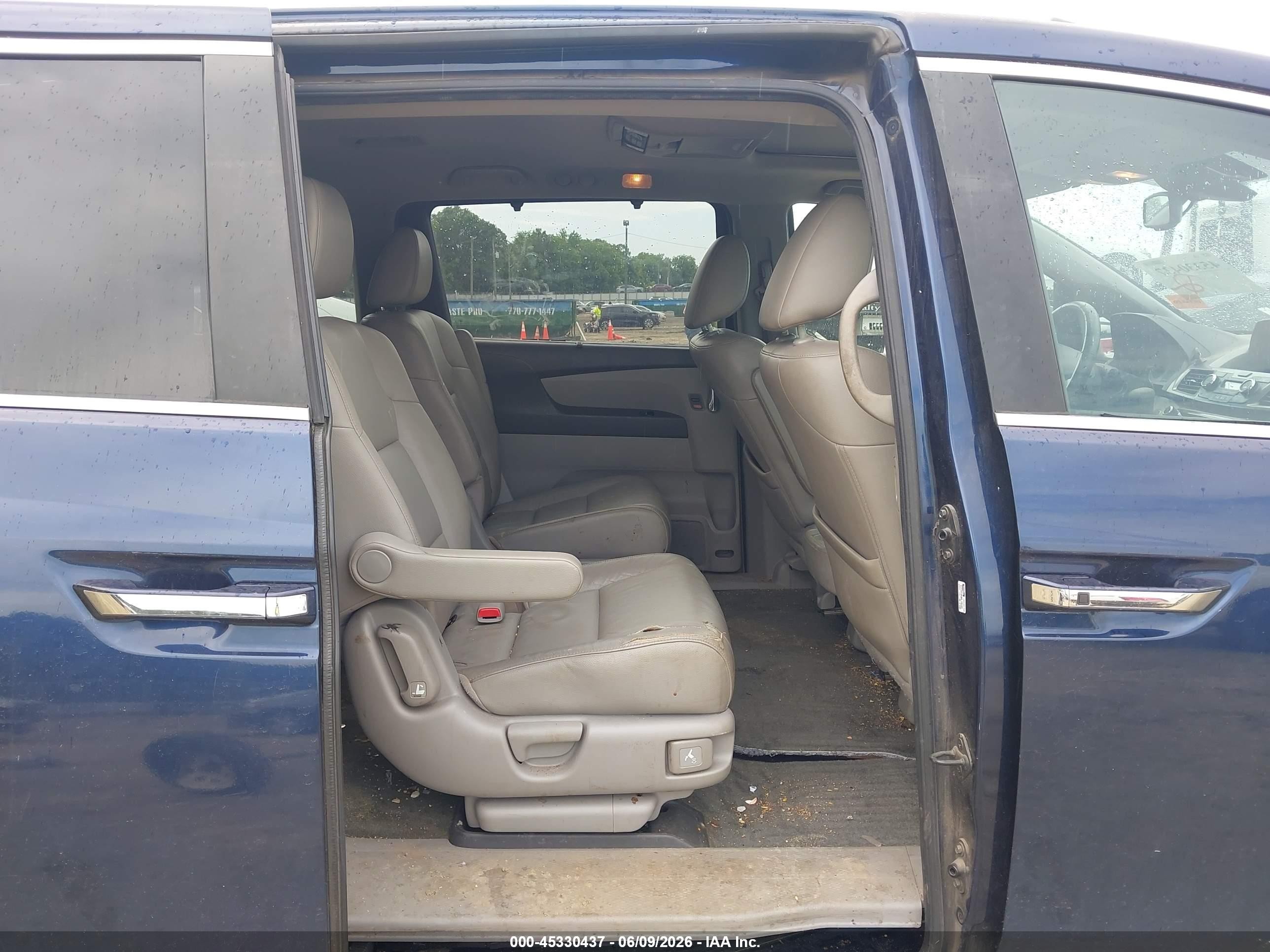2015 Honda Odyssey Ex-l Blue vin: 5FNRL5H60FB048113