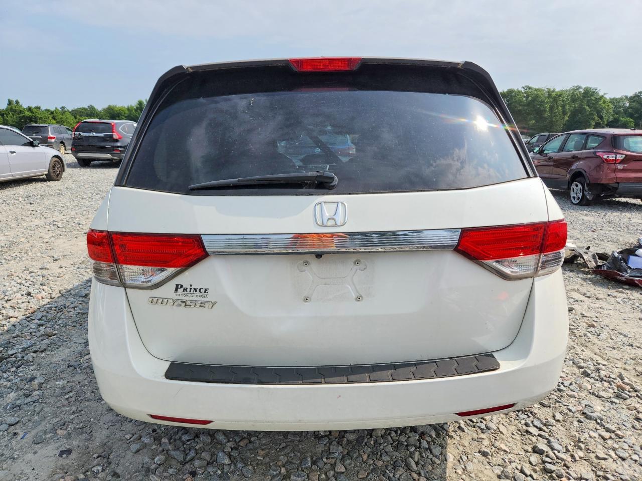 2015 Honda Odyssey Exl White vin: 5FNRL5H60FB049200