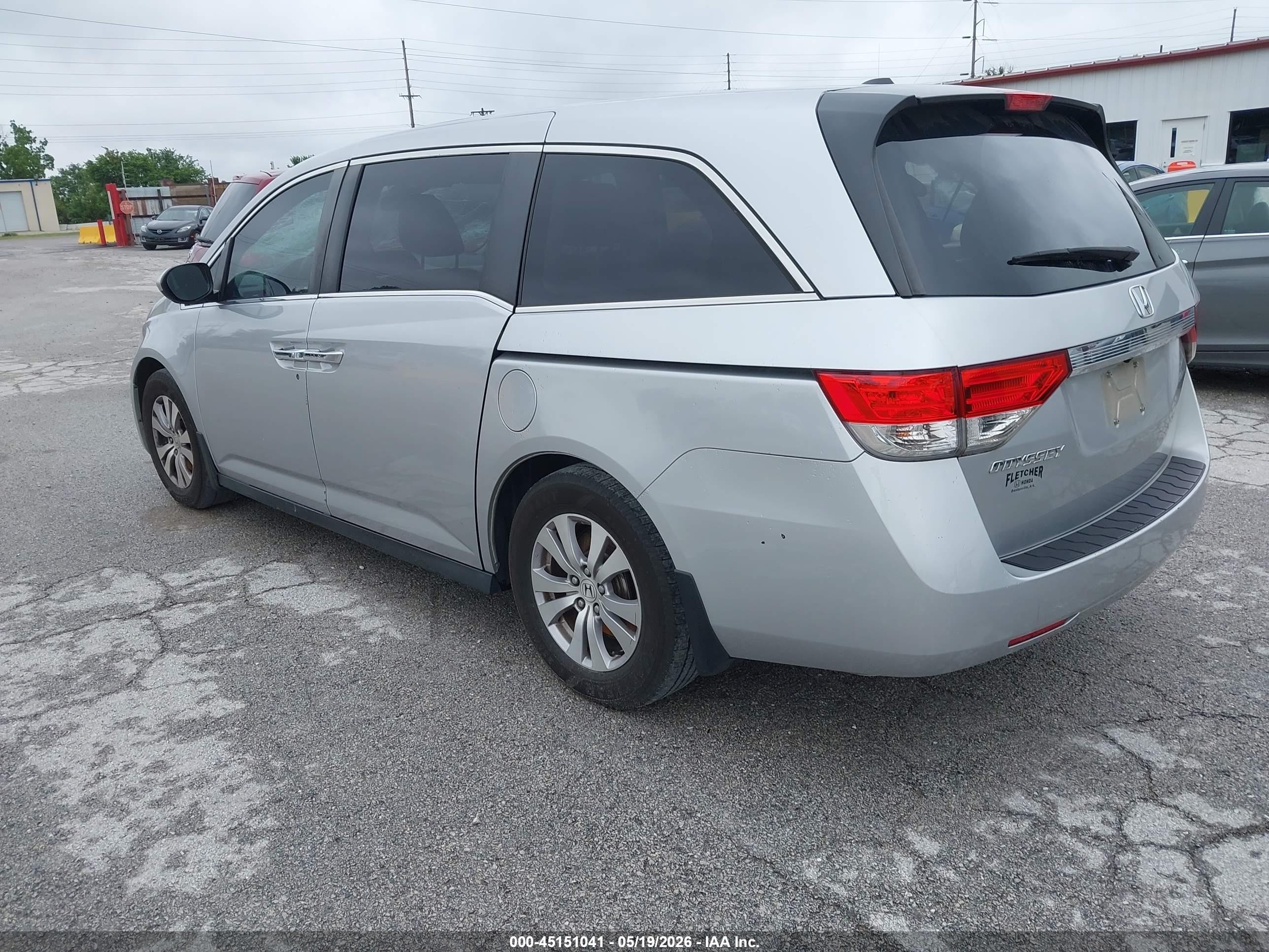 2015 Honda Odyssey Ex-l Серебряный vin: 5FNRL5H60FB049939