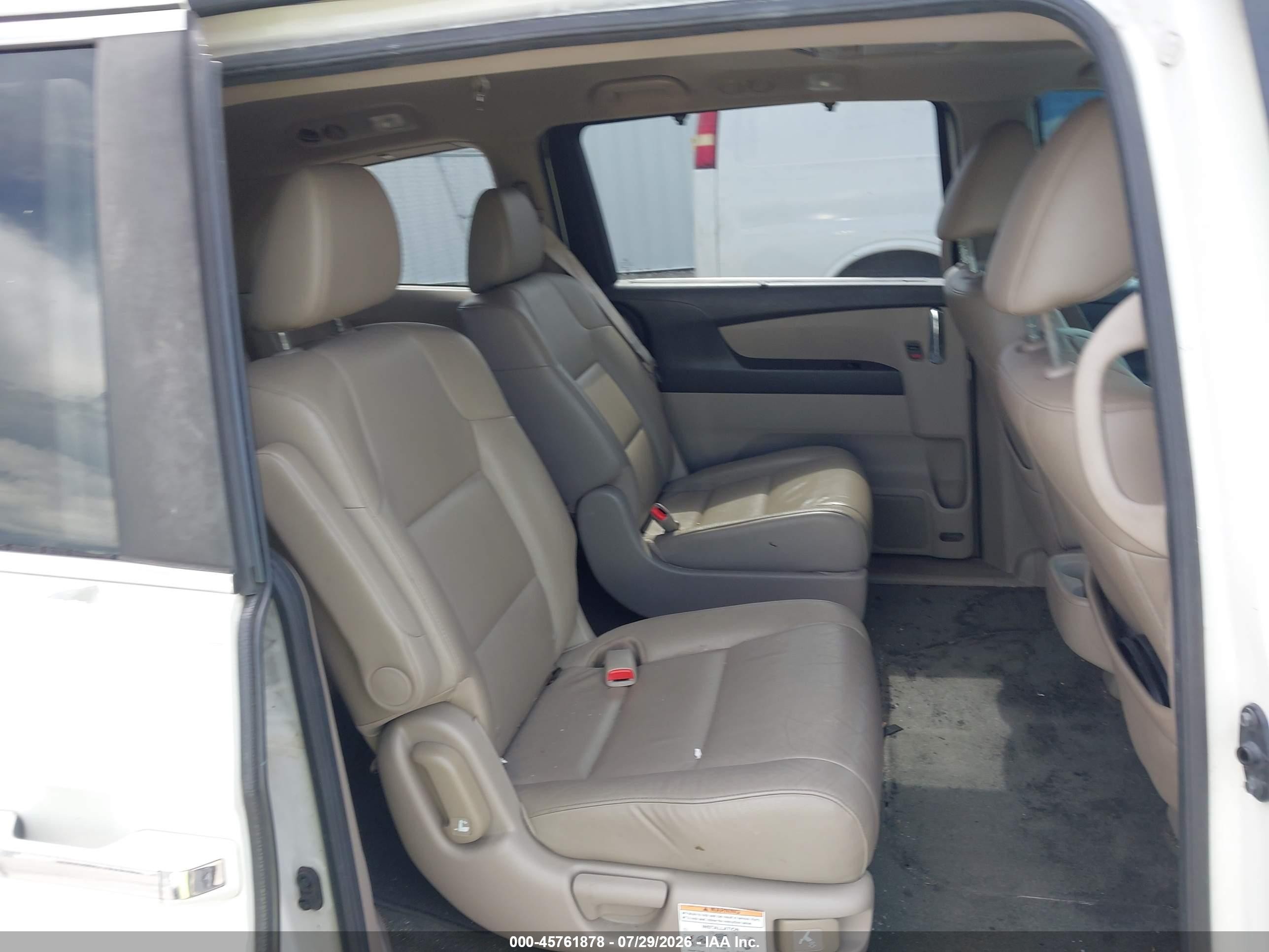 2015 Honda Odyssey Ex-l White vin: 5FNRL5H60FB062545