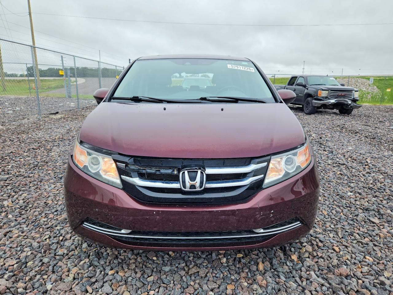 2015 Honda Odyssey Exl Maroon vin: 5FNRL5H60FB063856