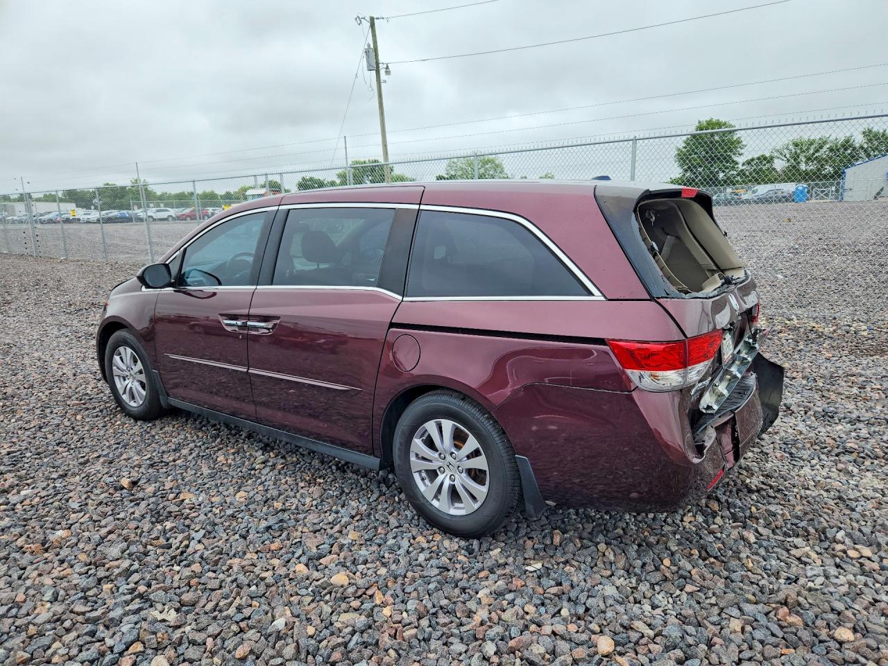 2015 Honda Odyssey Exl Maroon vin: 5FNRL5H60FB063856