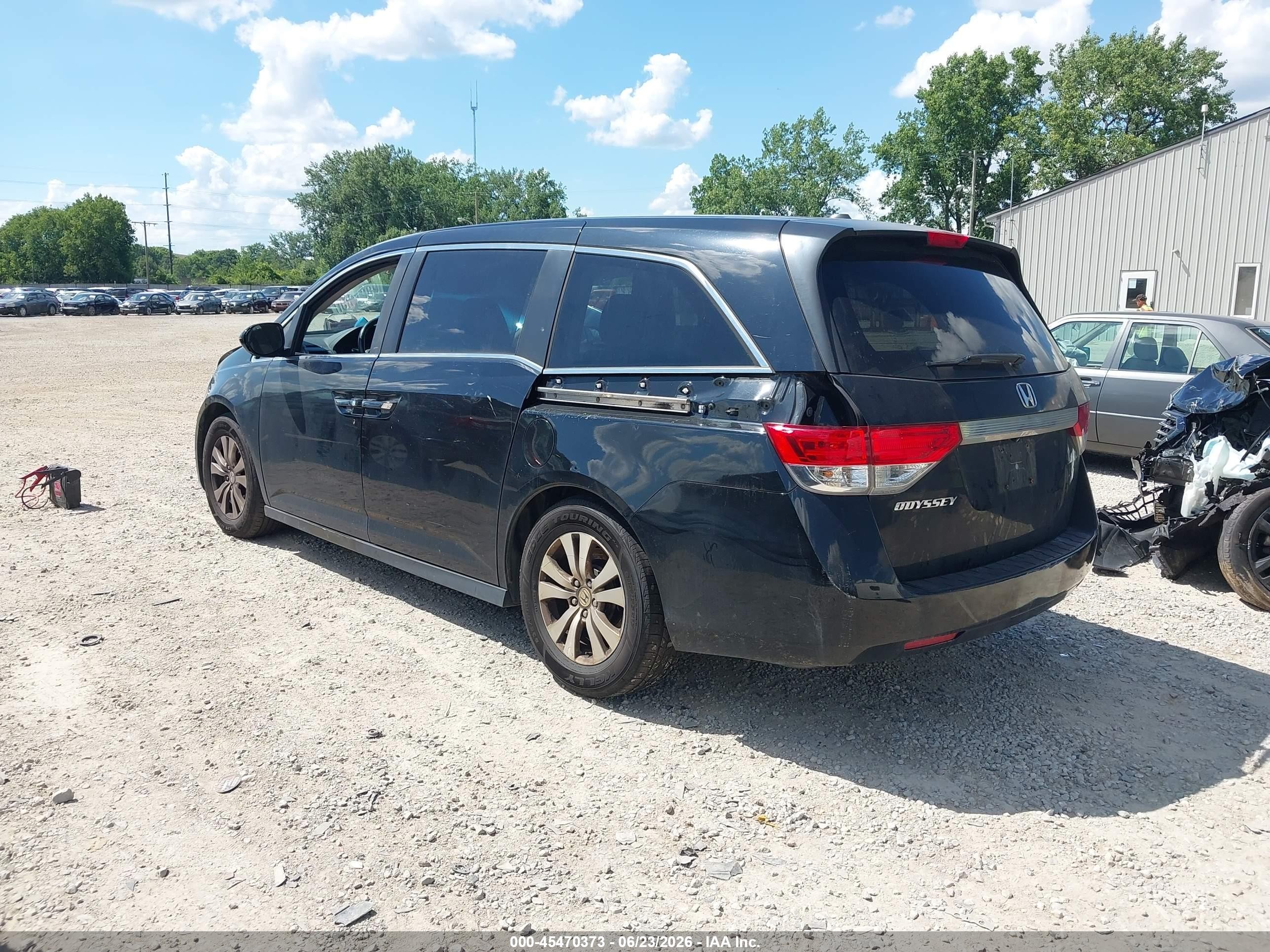 2015 Honda Odyssey Ex-l Blue vin: 5FNRL5H60FB063873